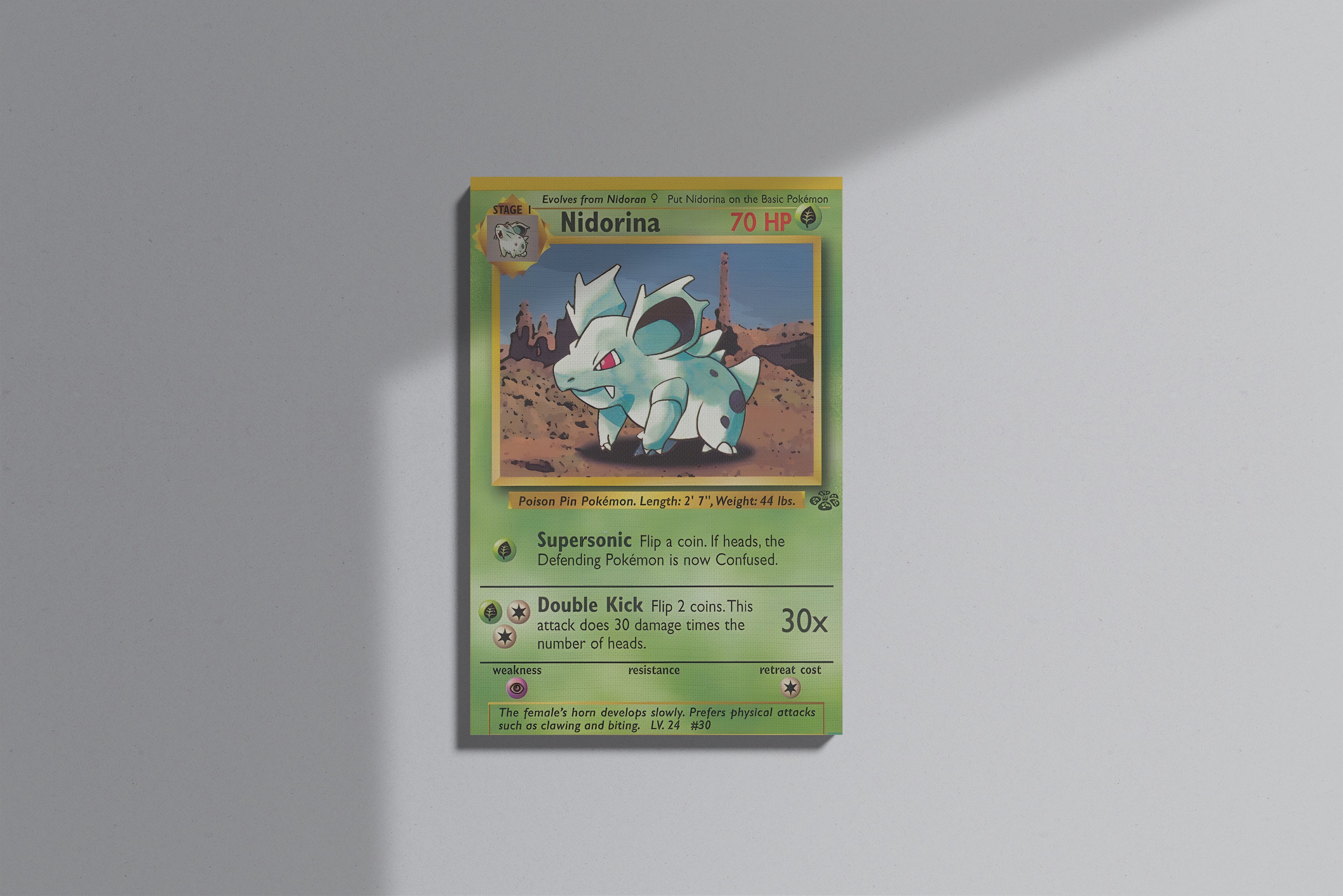 GeekCultcha Pokémon Nidorina Premium Canvas Print