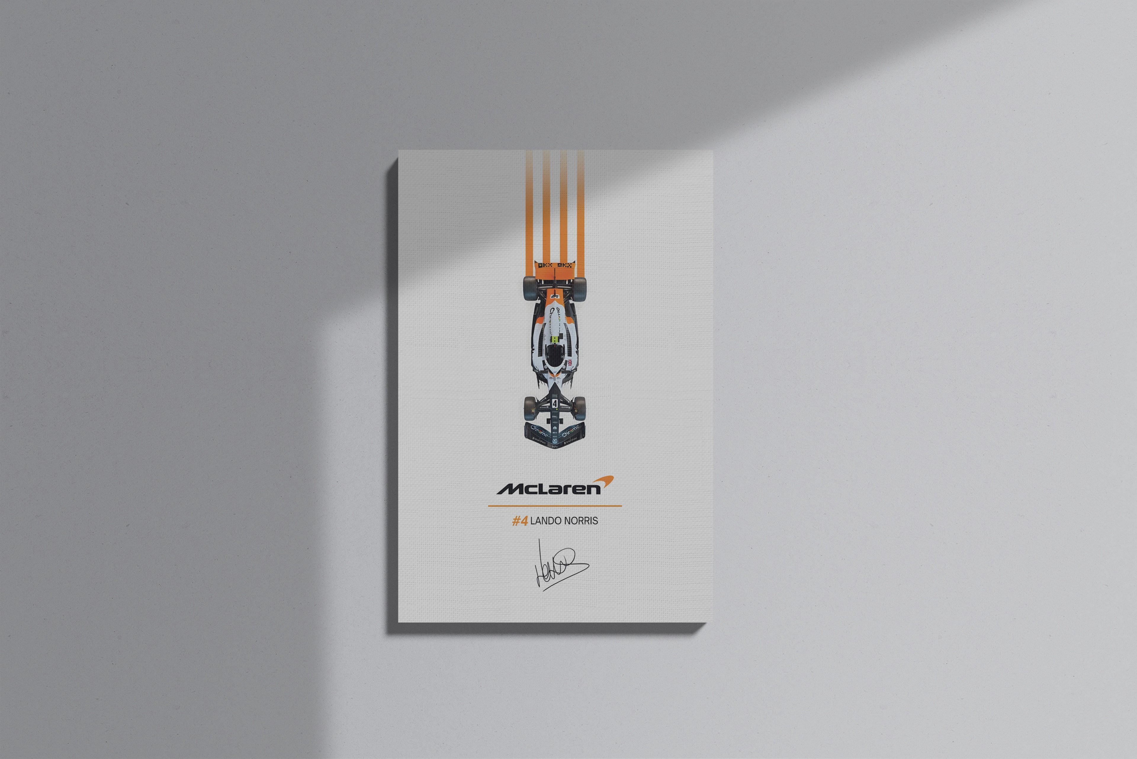GeekCultcha McLaren Lando Norris Premium Canvas Print