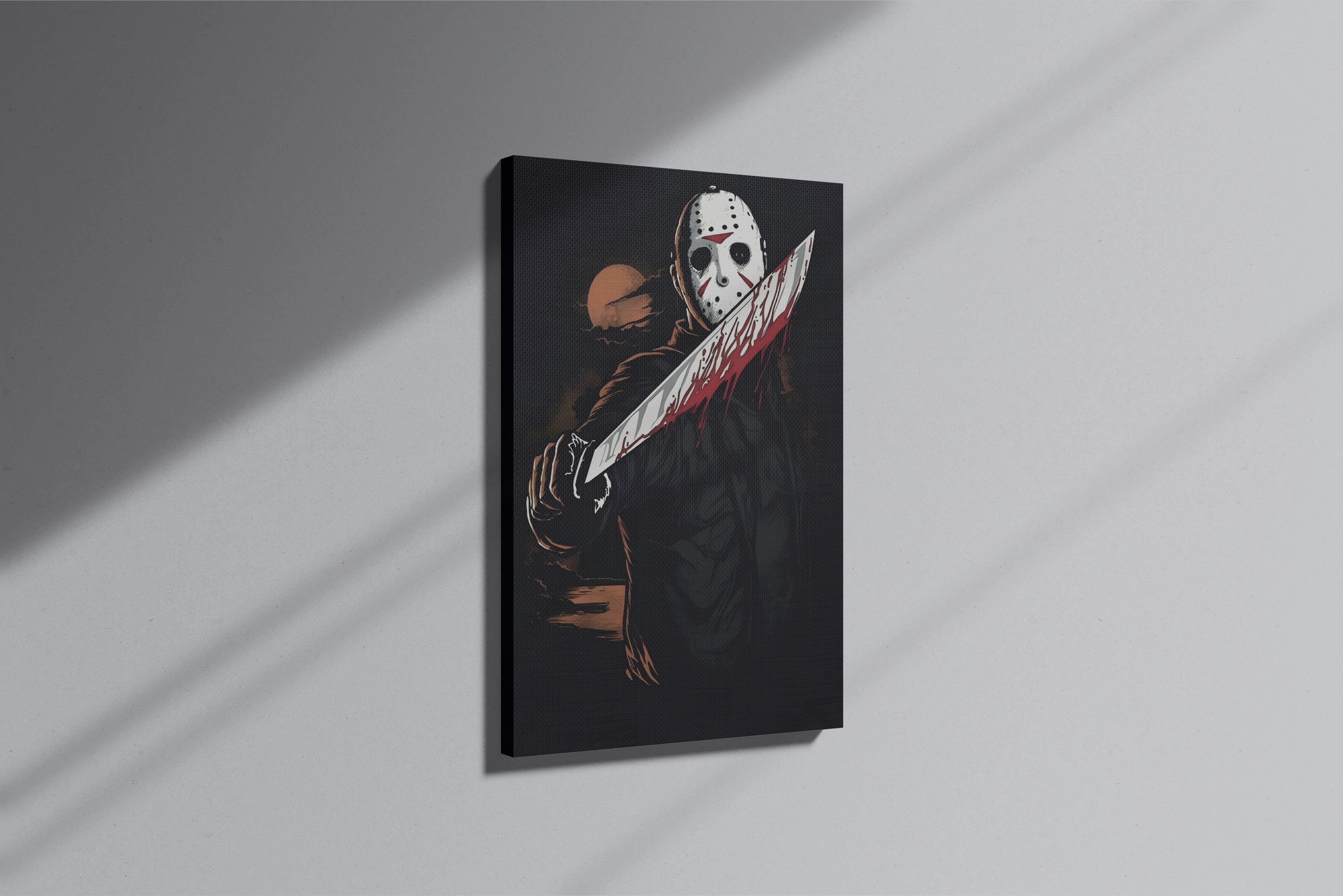 GeekCultcha Friday the 13th Jason Voorhees Premium Canvas Print