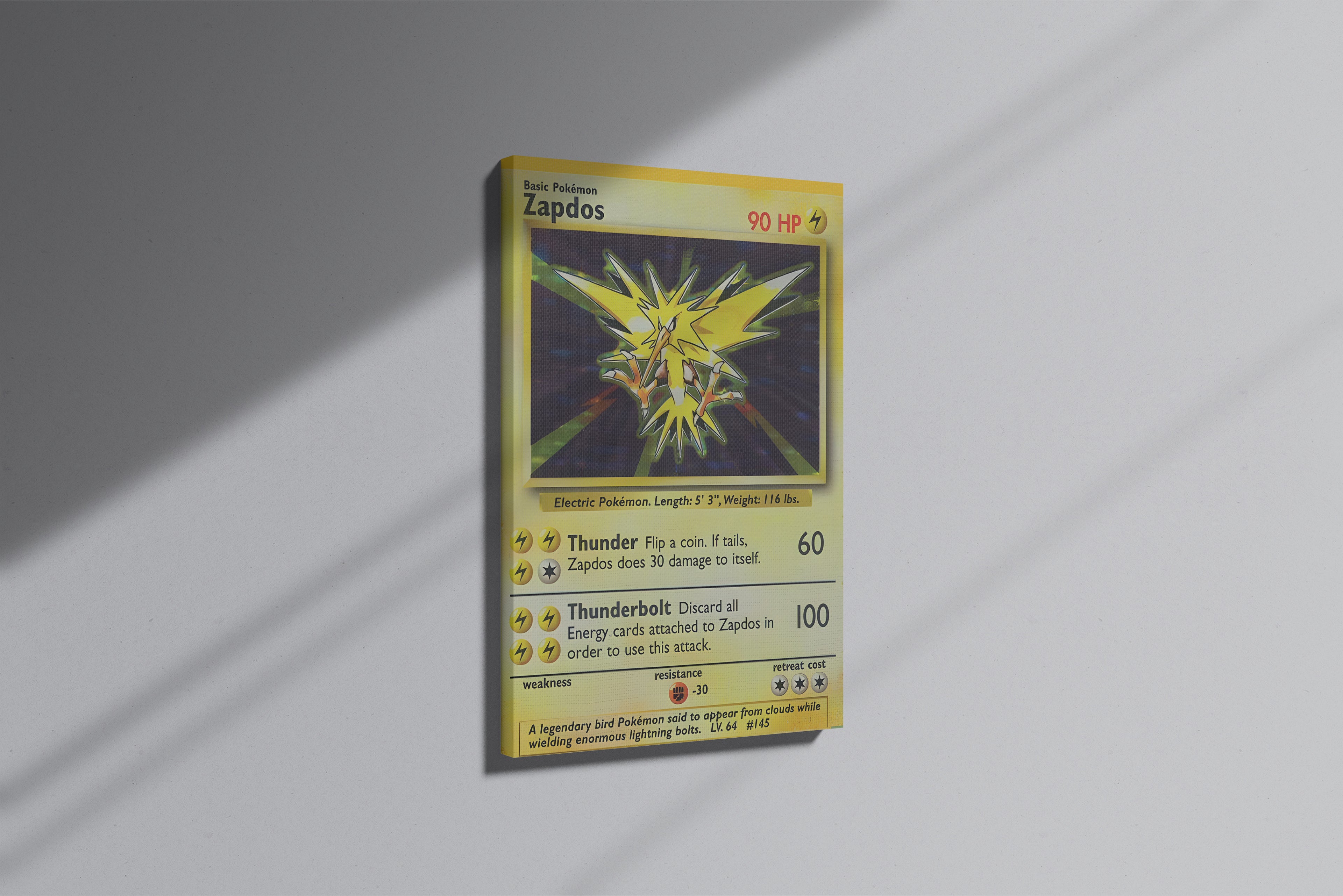 GeekCultcha Pokémon Zapdos Premium Canvas Print