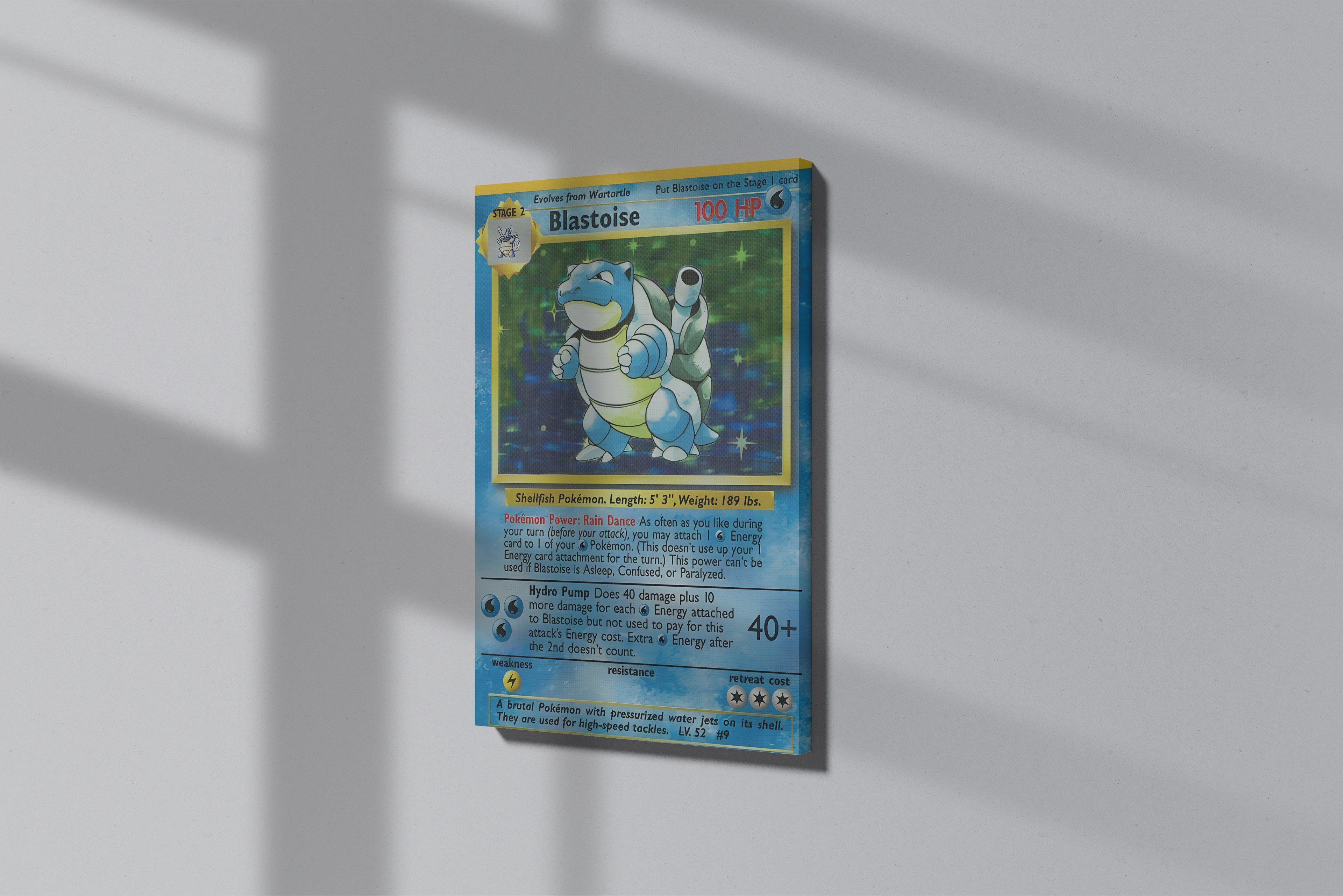 GeekCultcha Pokémon Blastoise Premium Canvas Print