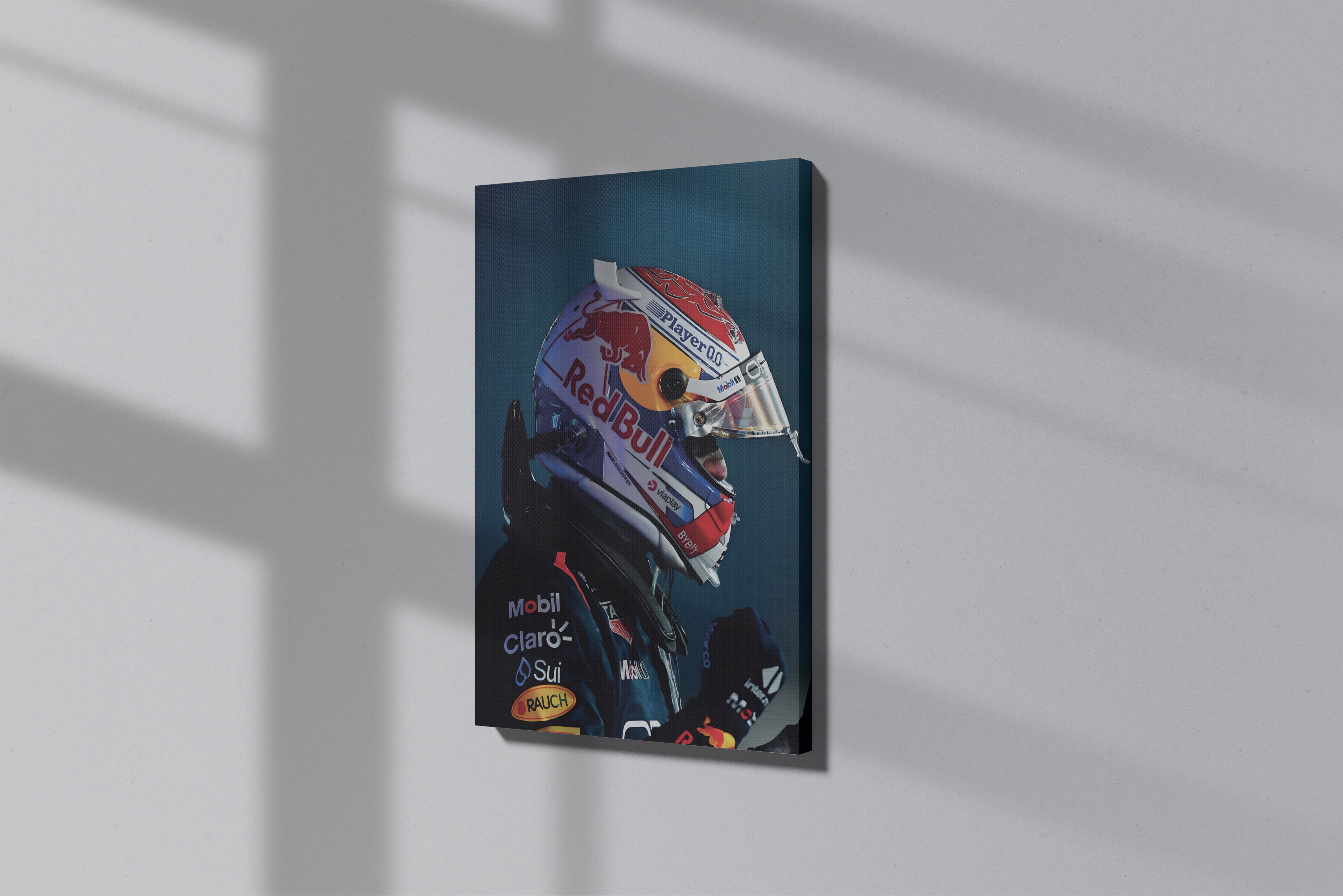 GeekCultcha Red Bull Racing Themed Premium Canvas Print