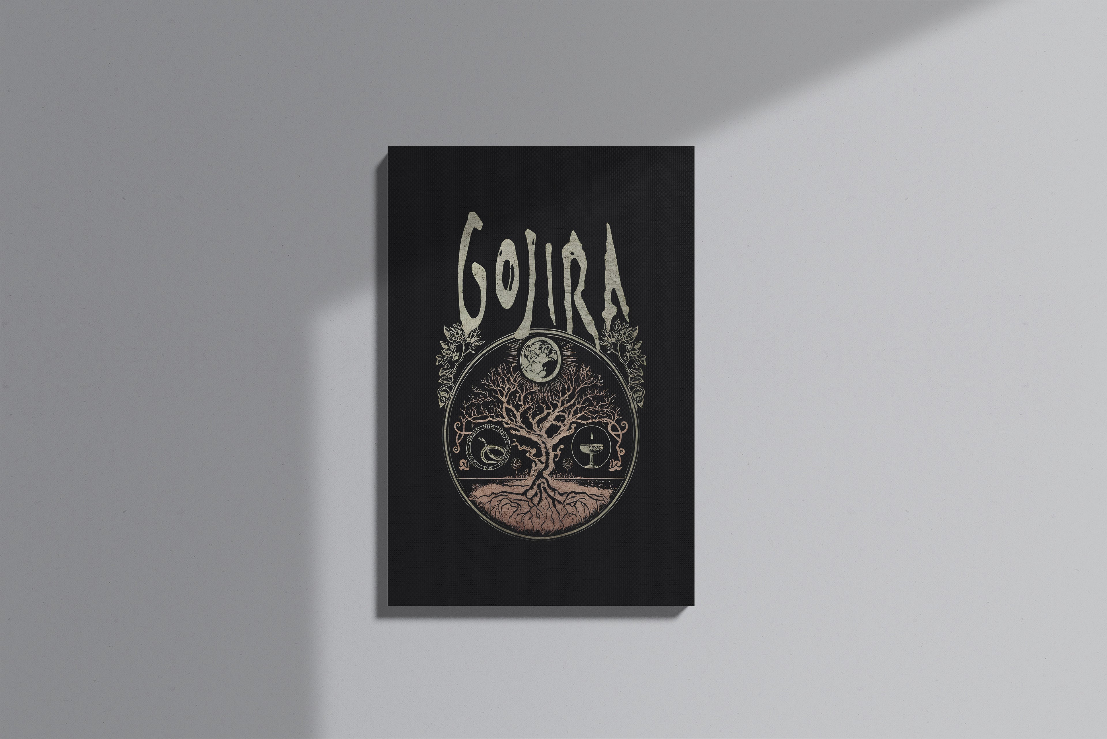 GeekCultcha Gojira Nature-Themed Premium Canvas Painting