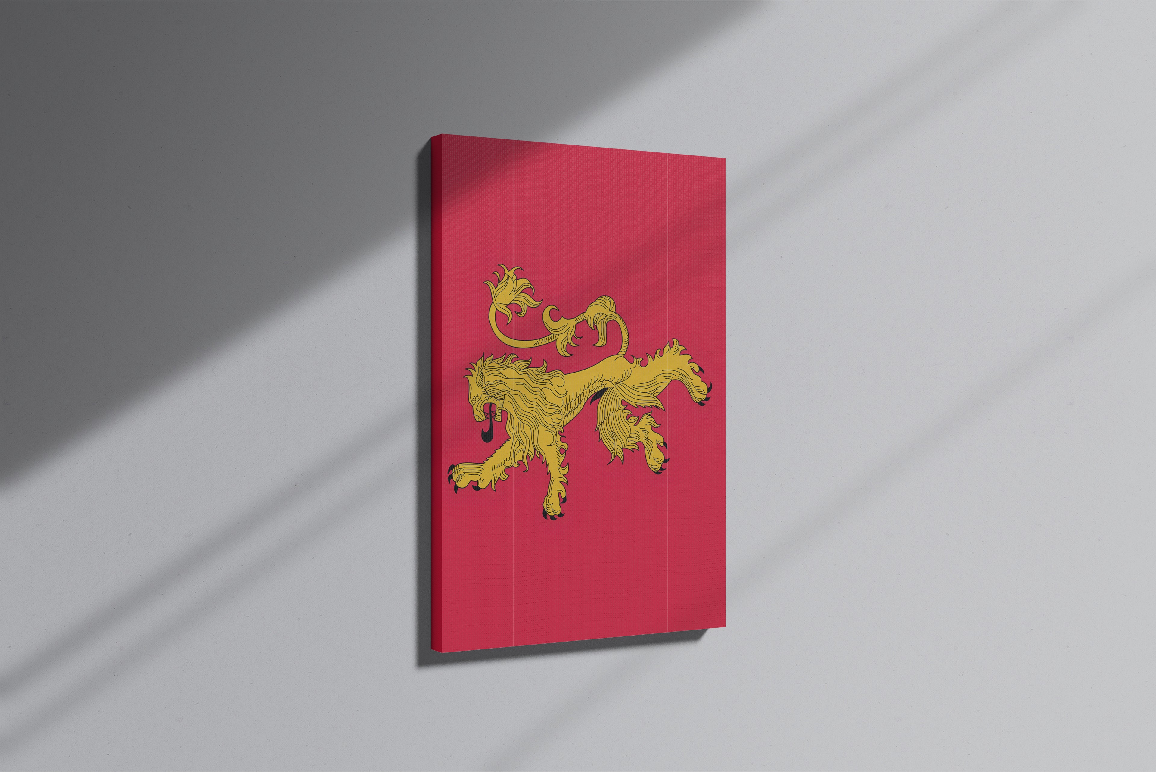 GeekCultcha Game of Thrones House Lannister Premium Canvas Print