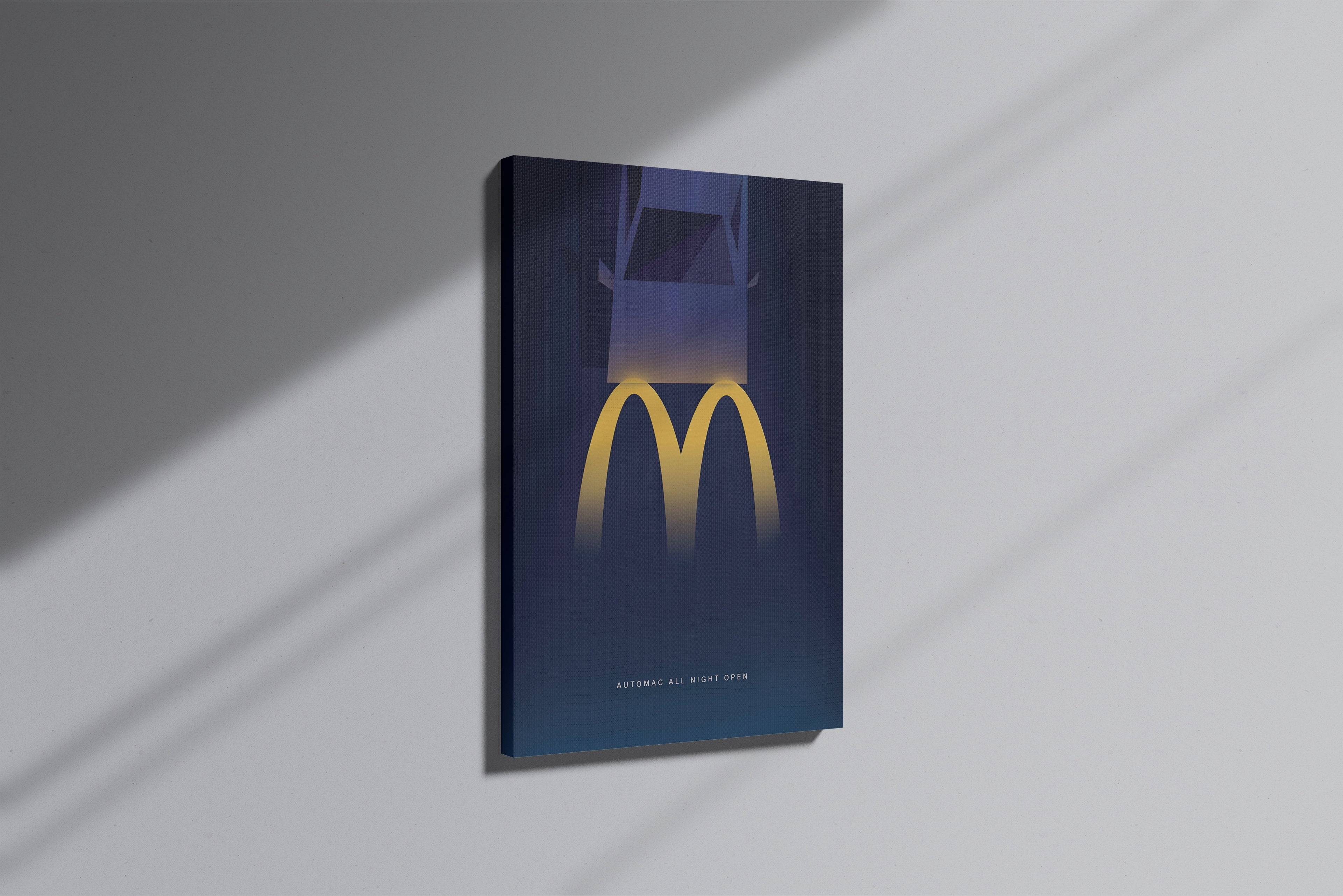 GeekCultcha McDonald's Fast Food Themed Premium Canvas Print