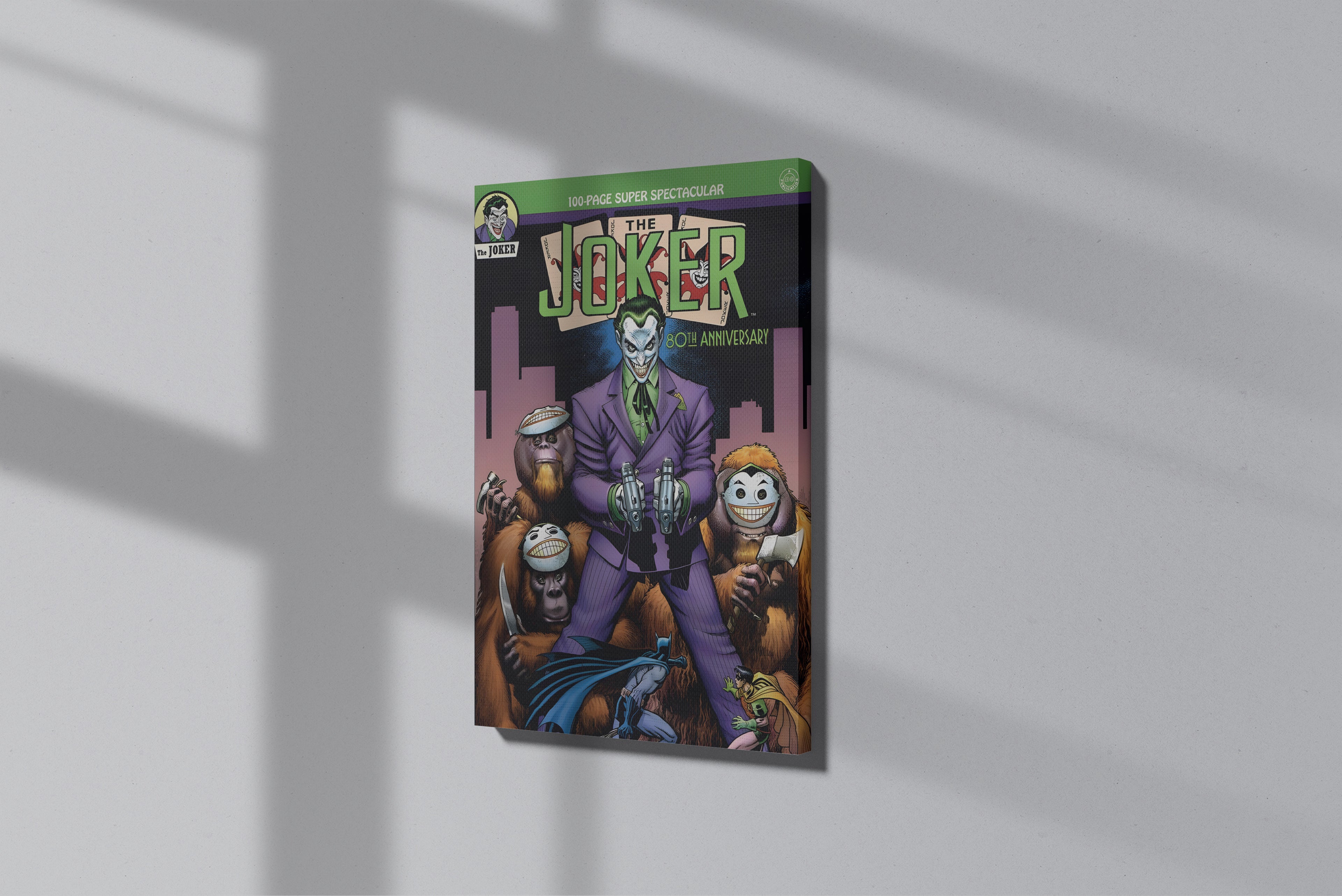 GeekCultcha DC Comics Joker 80th Anniversary Premium Canvas Painting