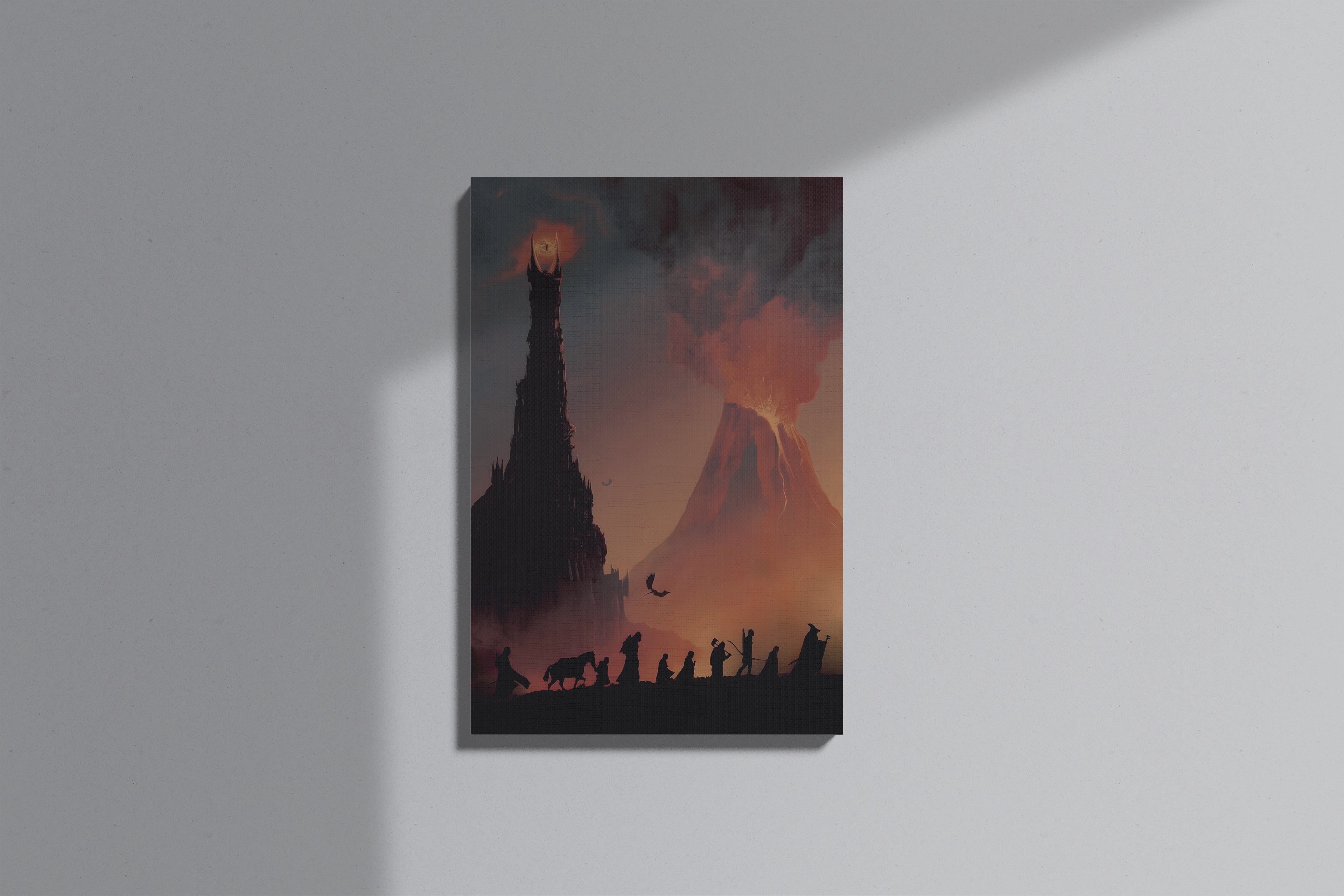 GeekCultcha Lord of the Rings Tolkien Themed Premium Canvas Painting