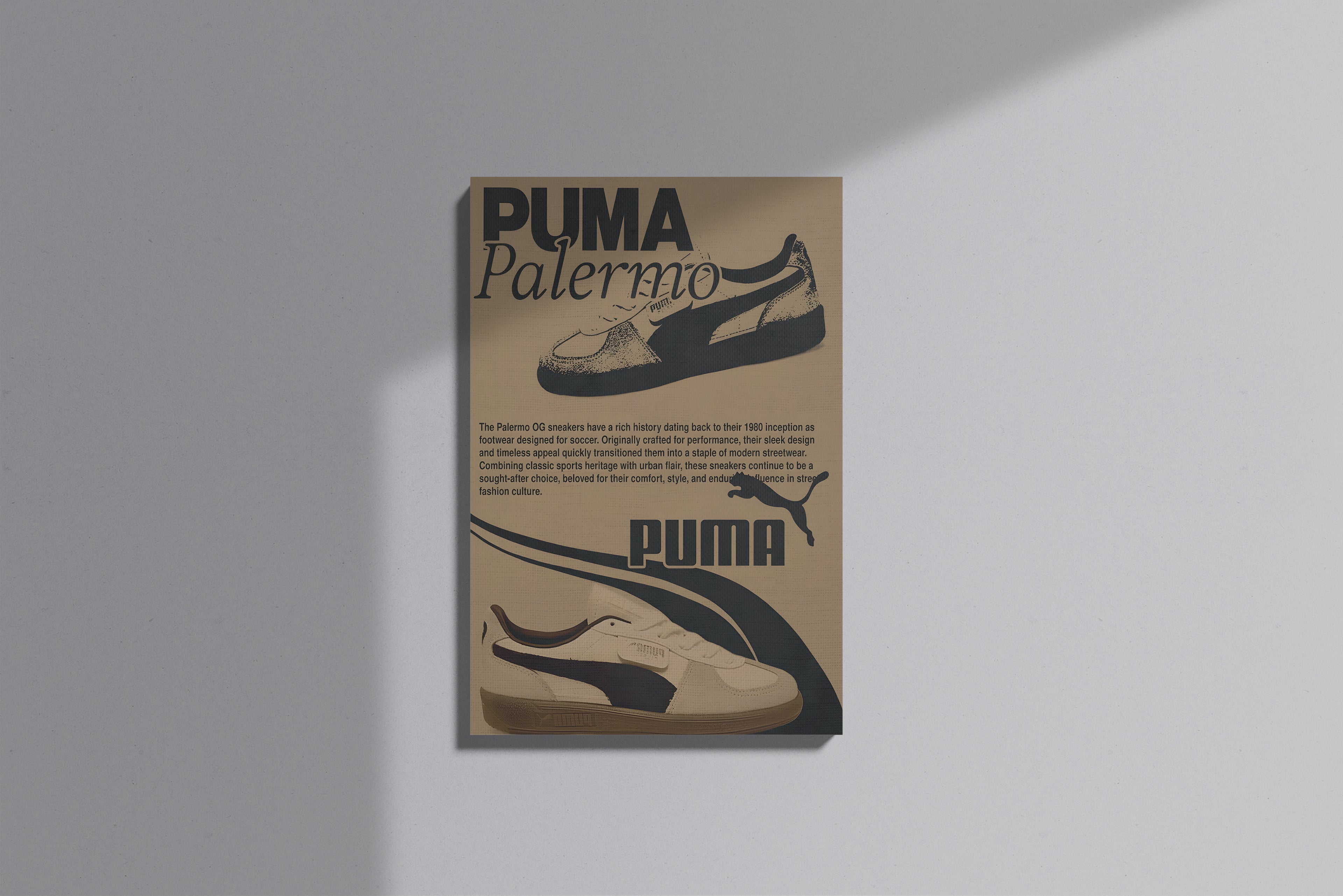GeekCultcha Puma Palermo Premium Canvas Print