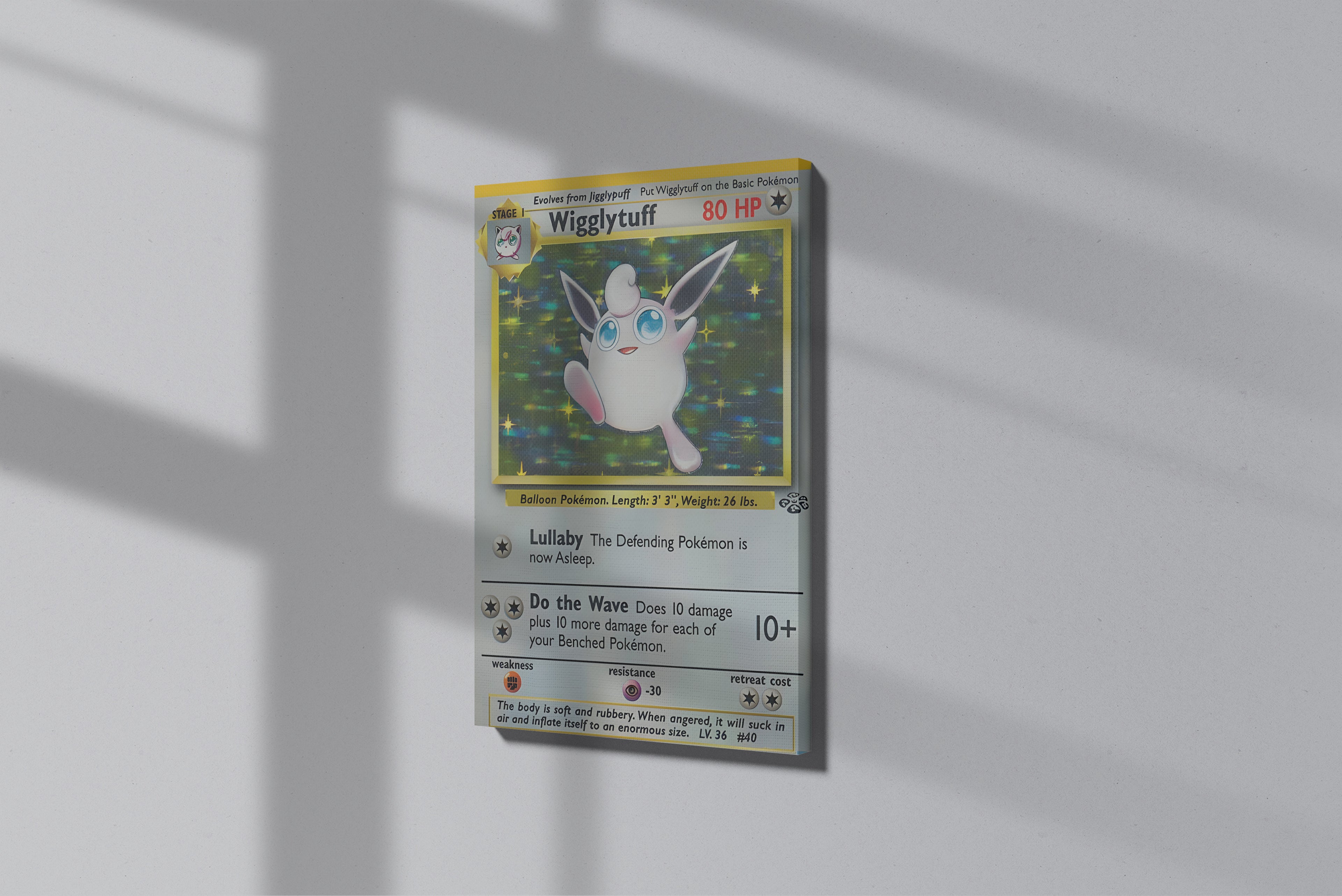 GeekCultcha Pokémon Wigglytuff Premium Canvas Print