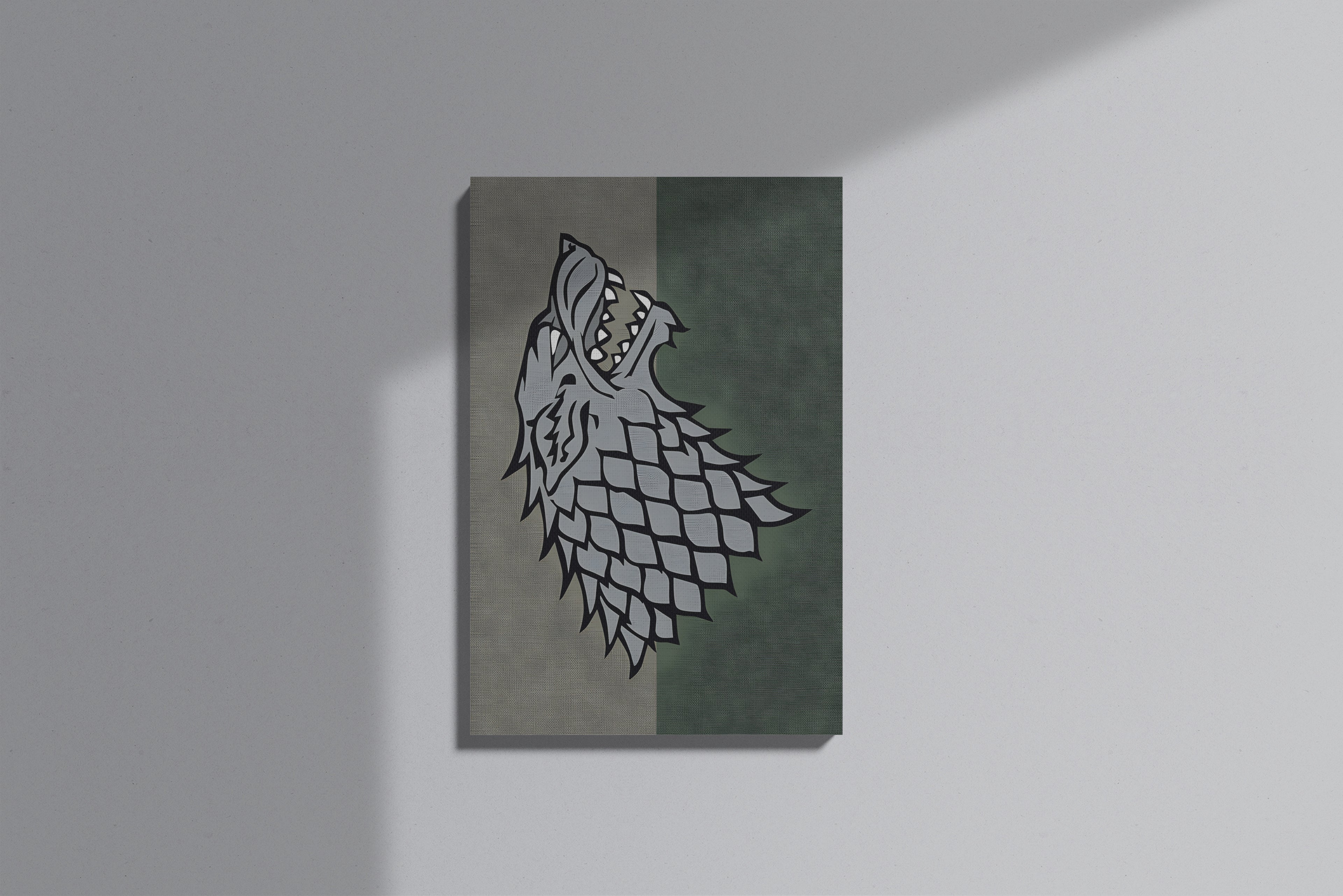 GeekCultcha Game of Thrones House Stark Premium Canvas Print