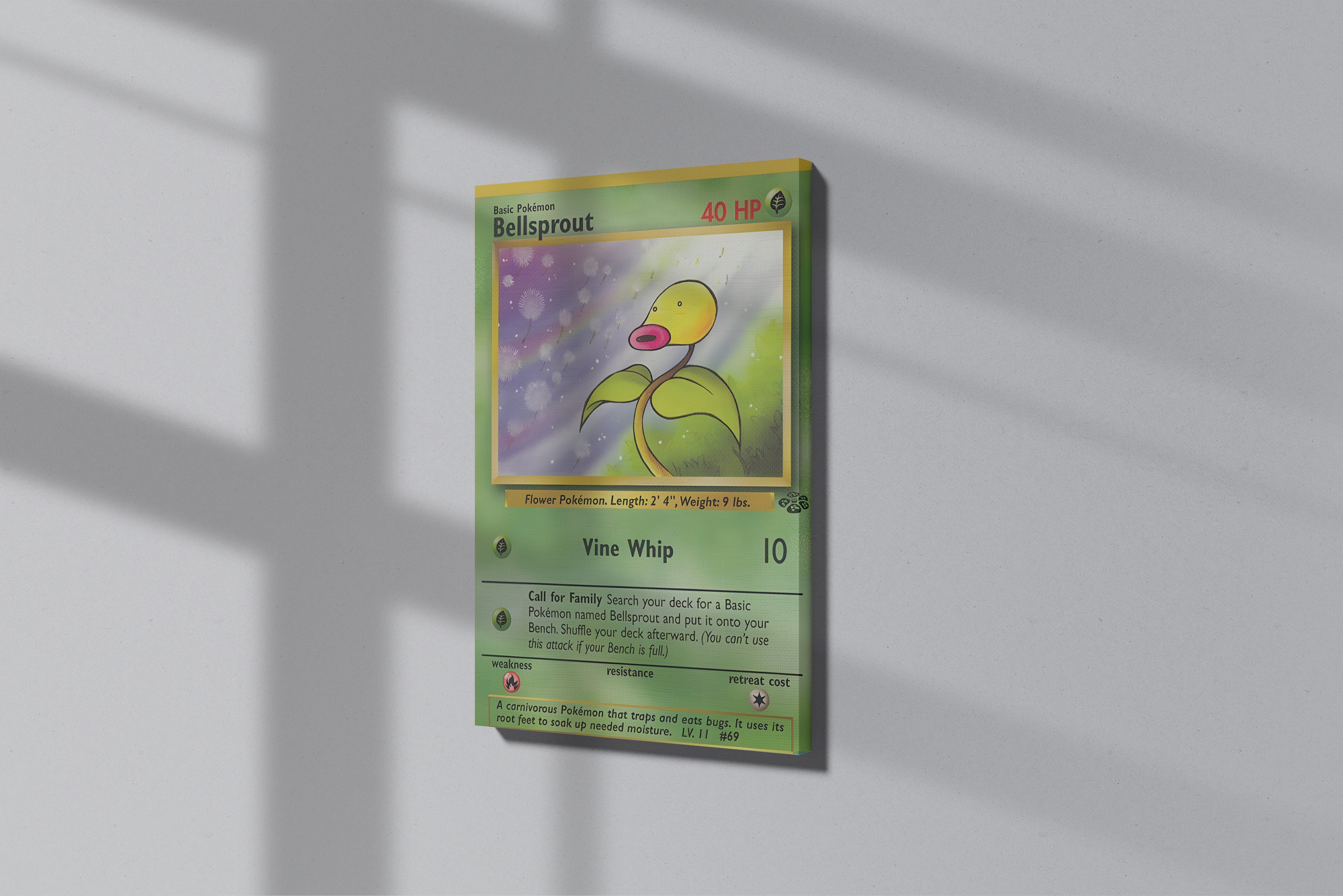 GeekCultcha Pokémon Bellsprout Premium Canvas Print
