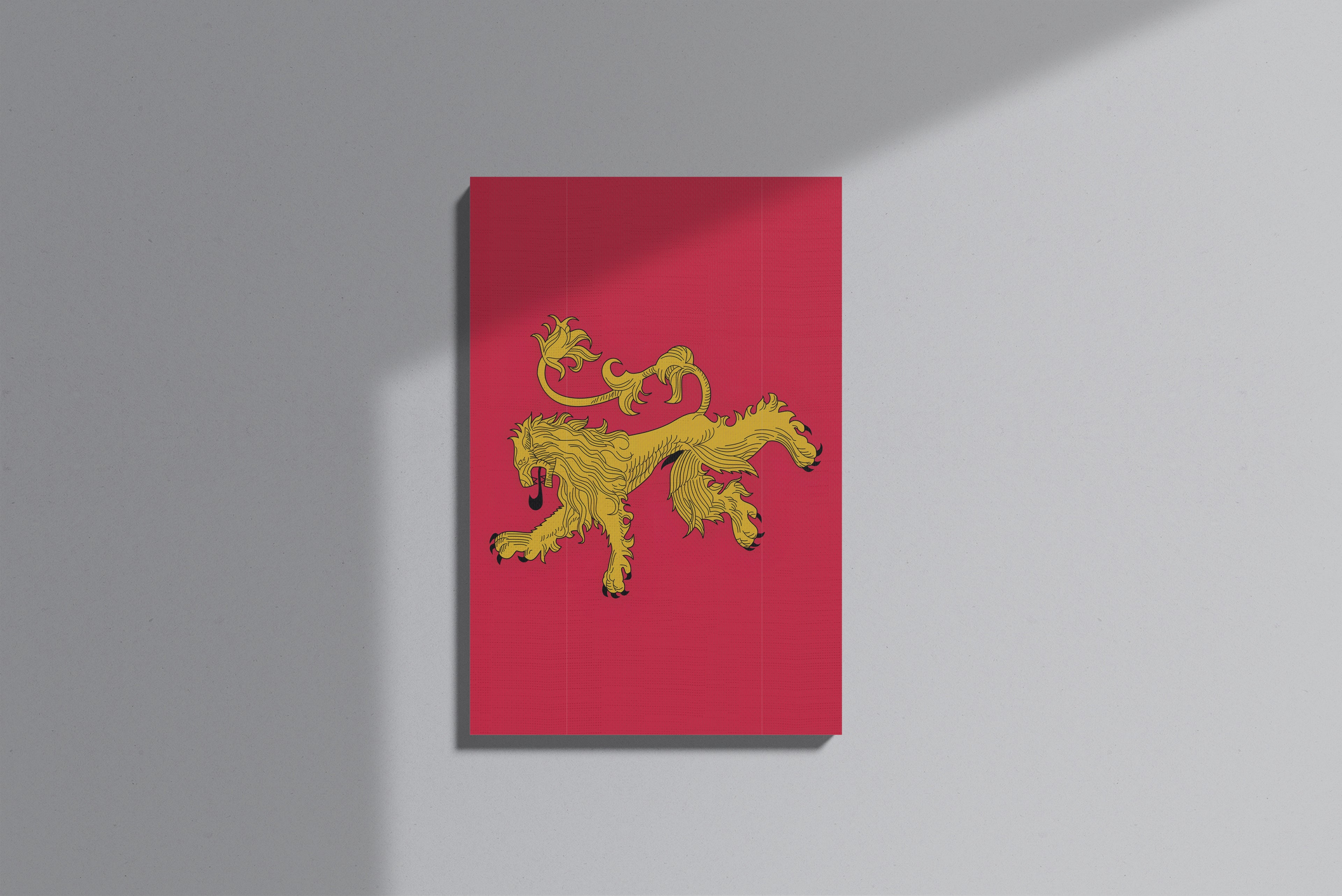 GeekCultcha Game of Thrones House Lannister Premium Canvas Print
