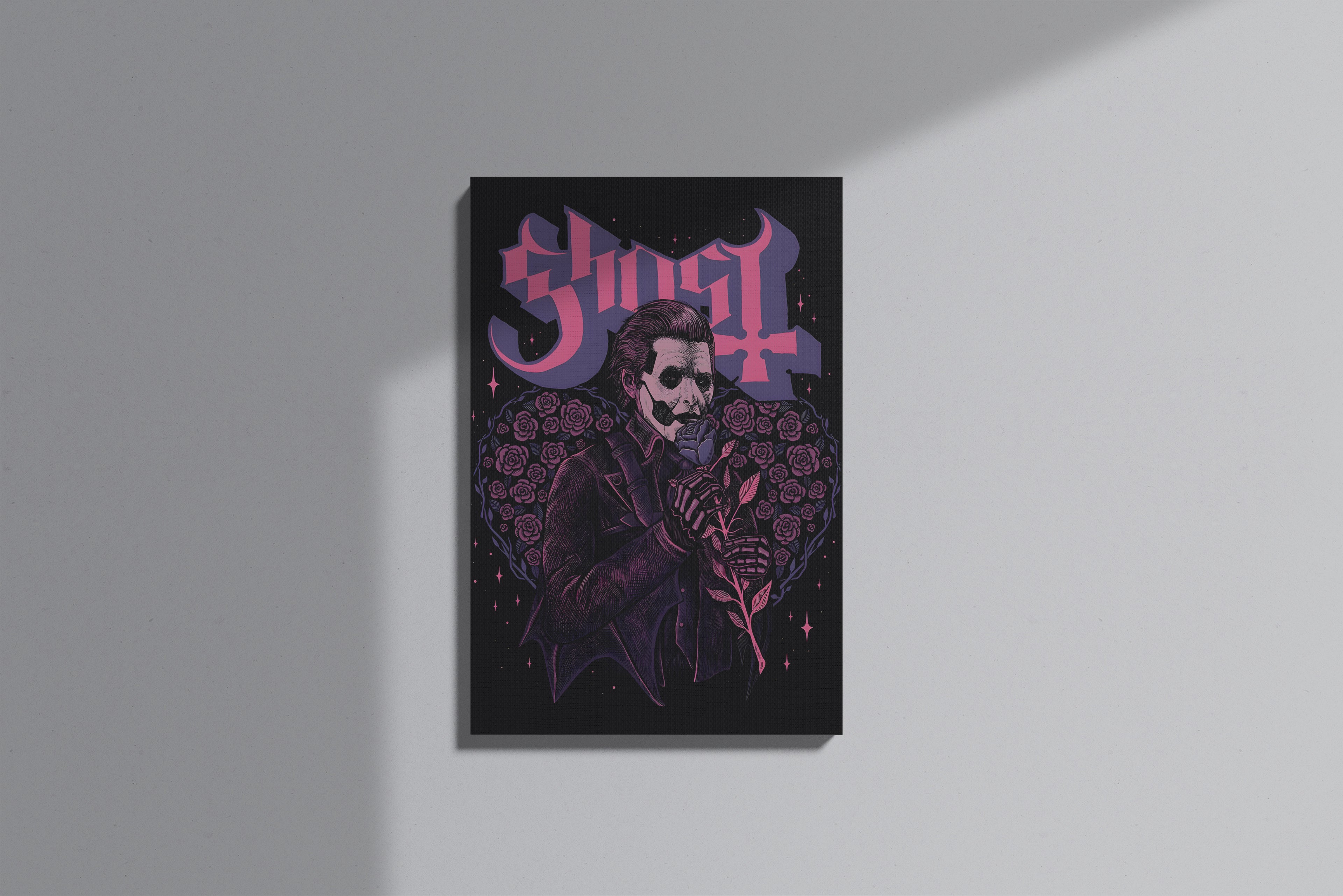 GeekCultcha Ghost Papa Emeritus Premium Canvas Print Gothic