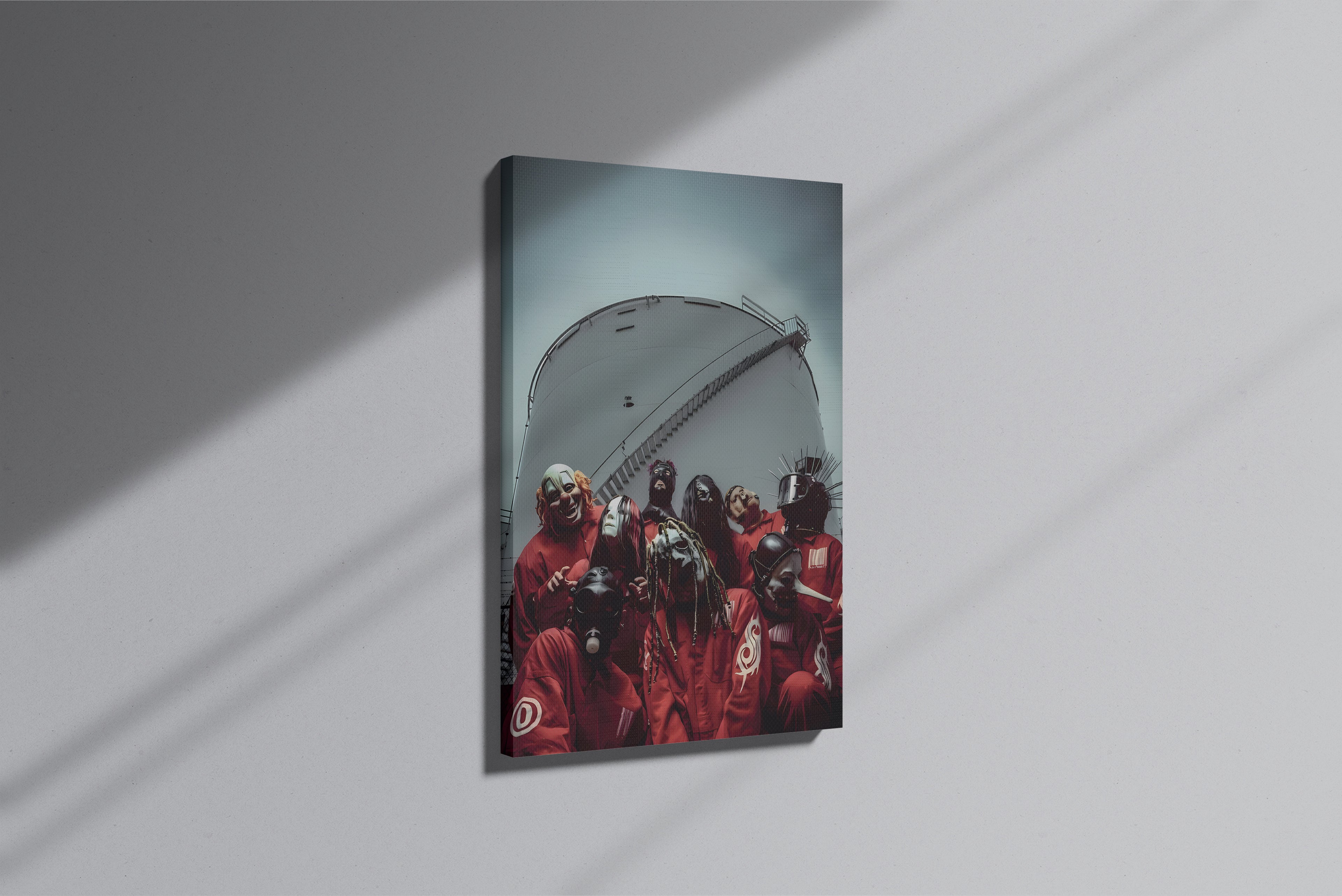 GeekCultcha Slipknot Masked Legends Premium Canvas Painting