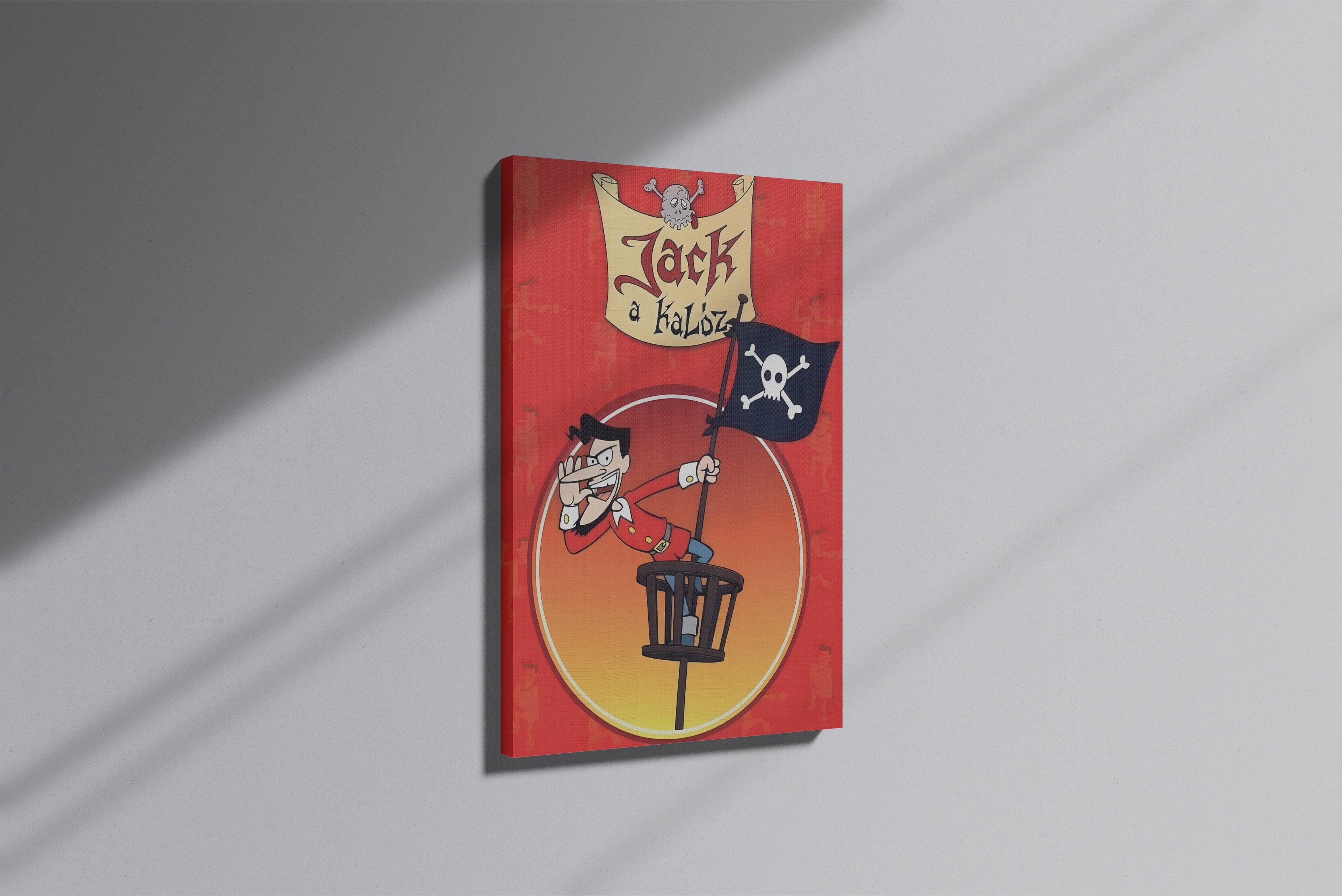 GeekCultcha Jack a Kalóz Themed Premium Canvas Print