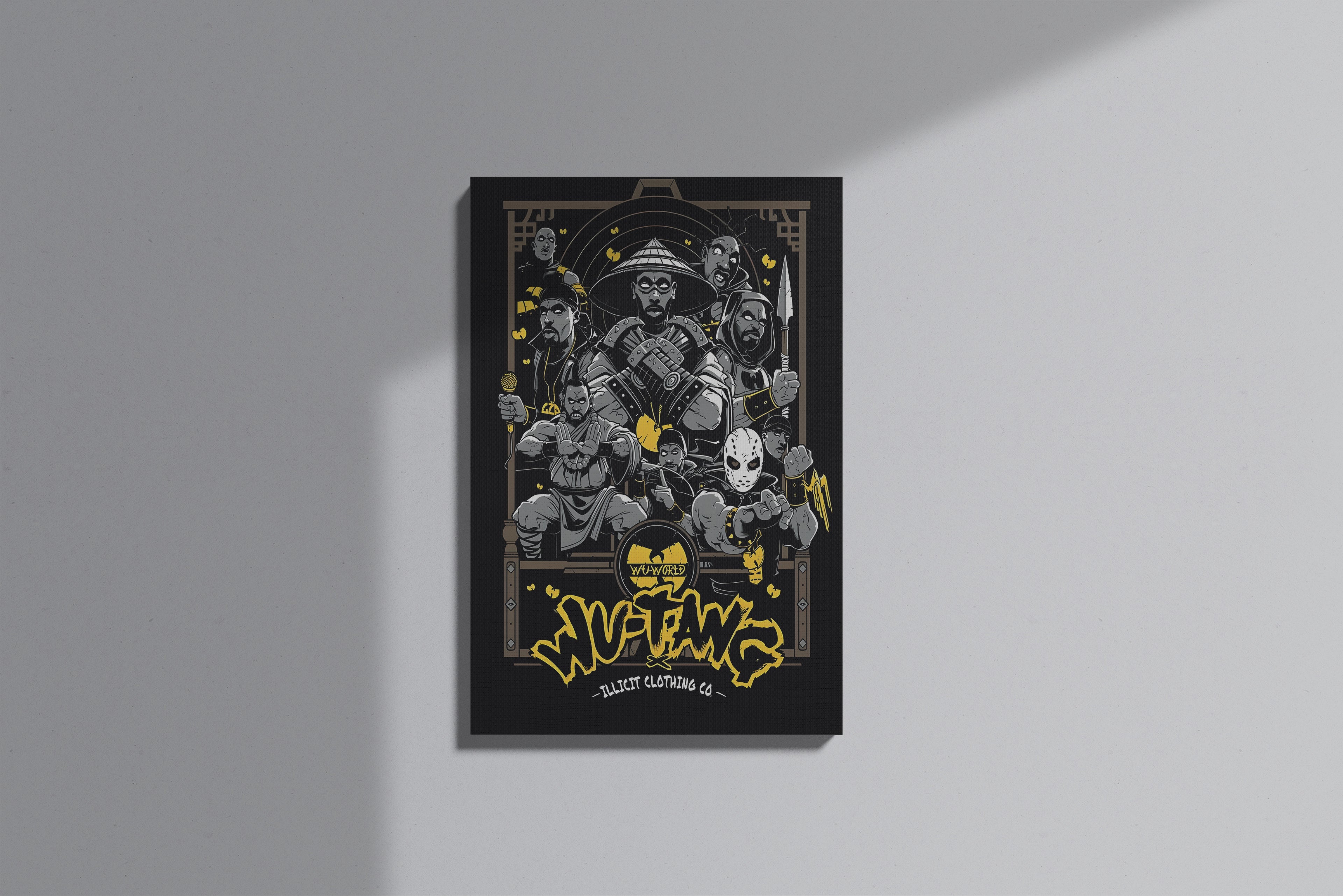GeekCultcha Wu-Tang Clan Themed Premium Canvas Print