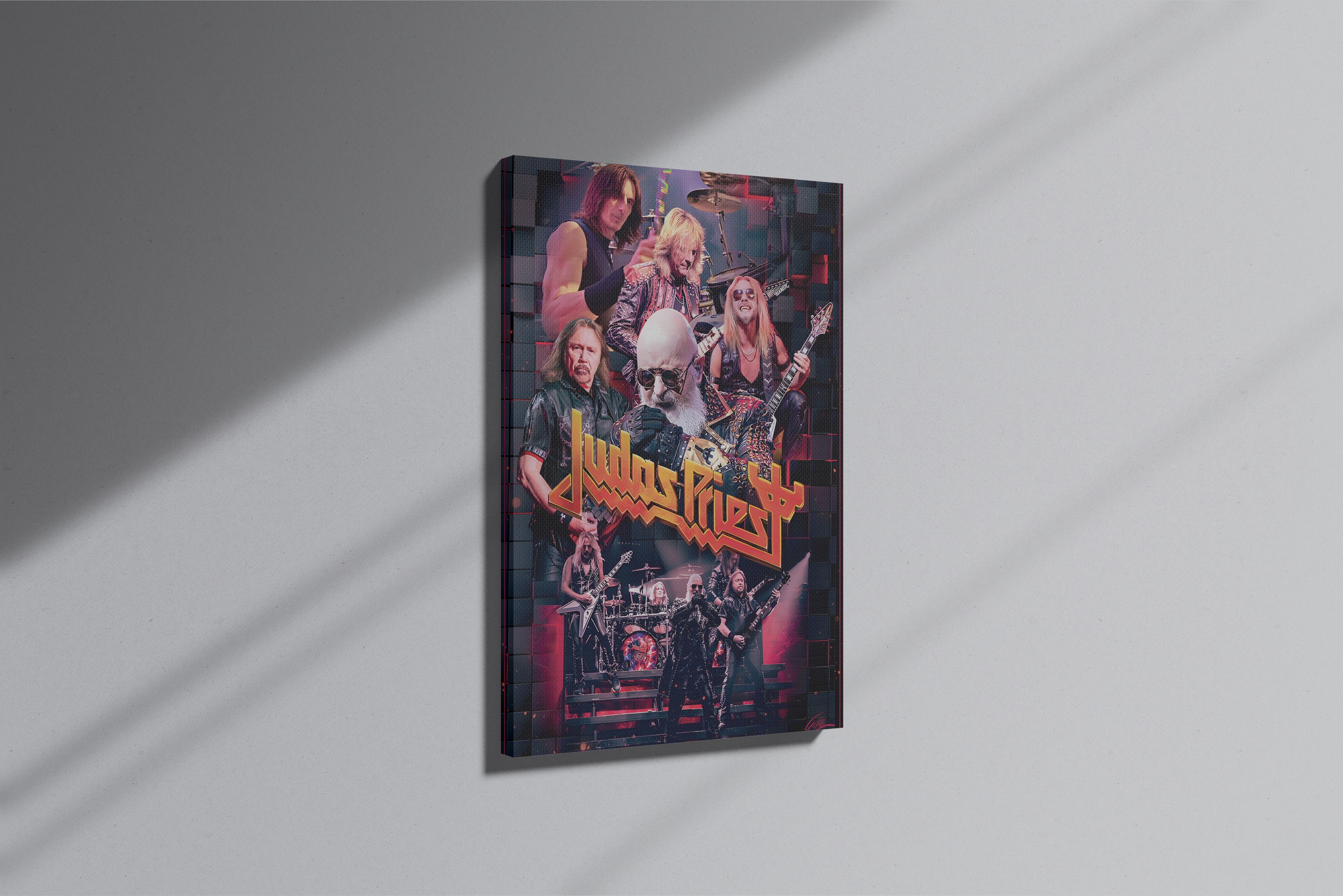 GeekCultcha Judas Priest Metal Band Premium Canvas Print