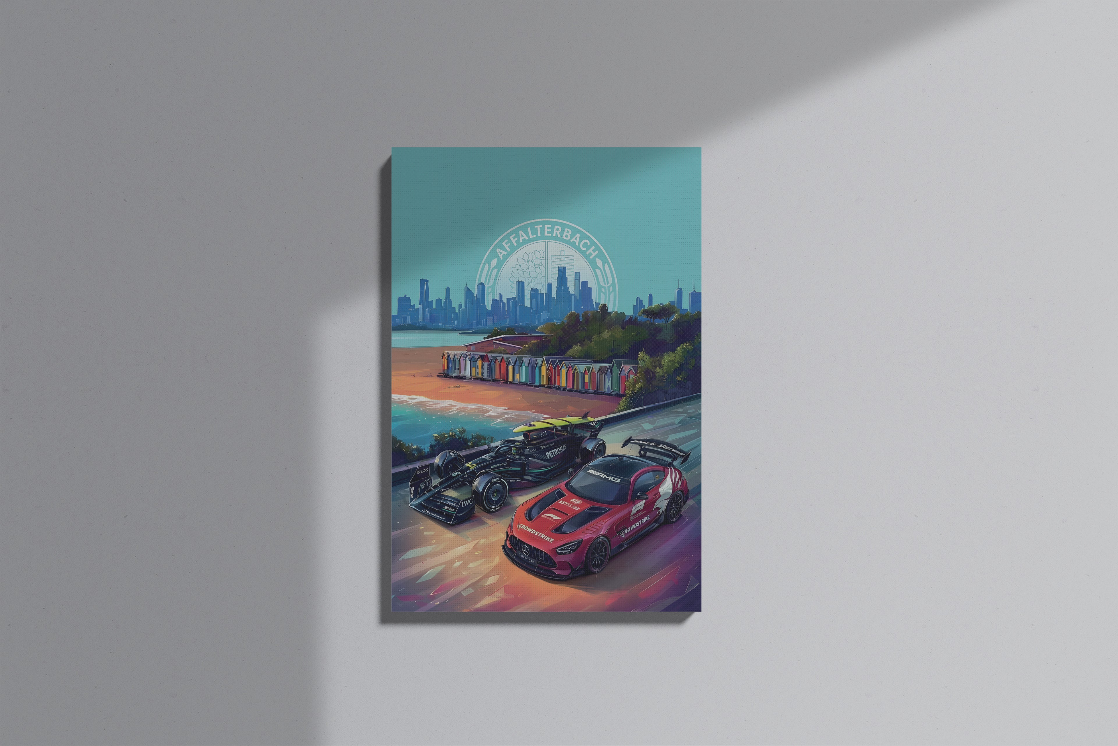 GeekCultcha Mercedes Amg Petronas Formula 1 Premium Canvas Print