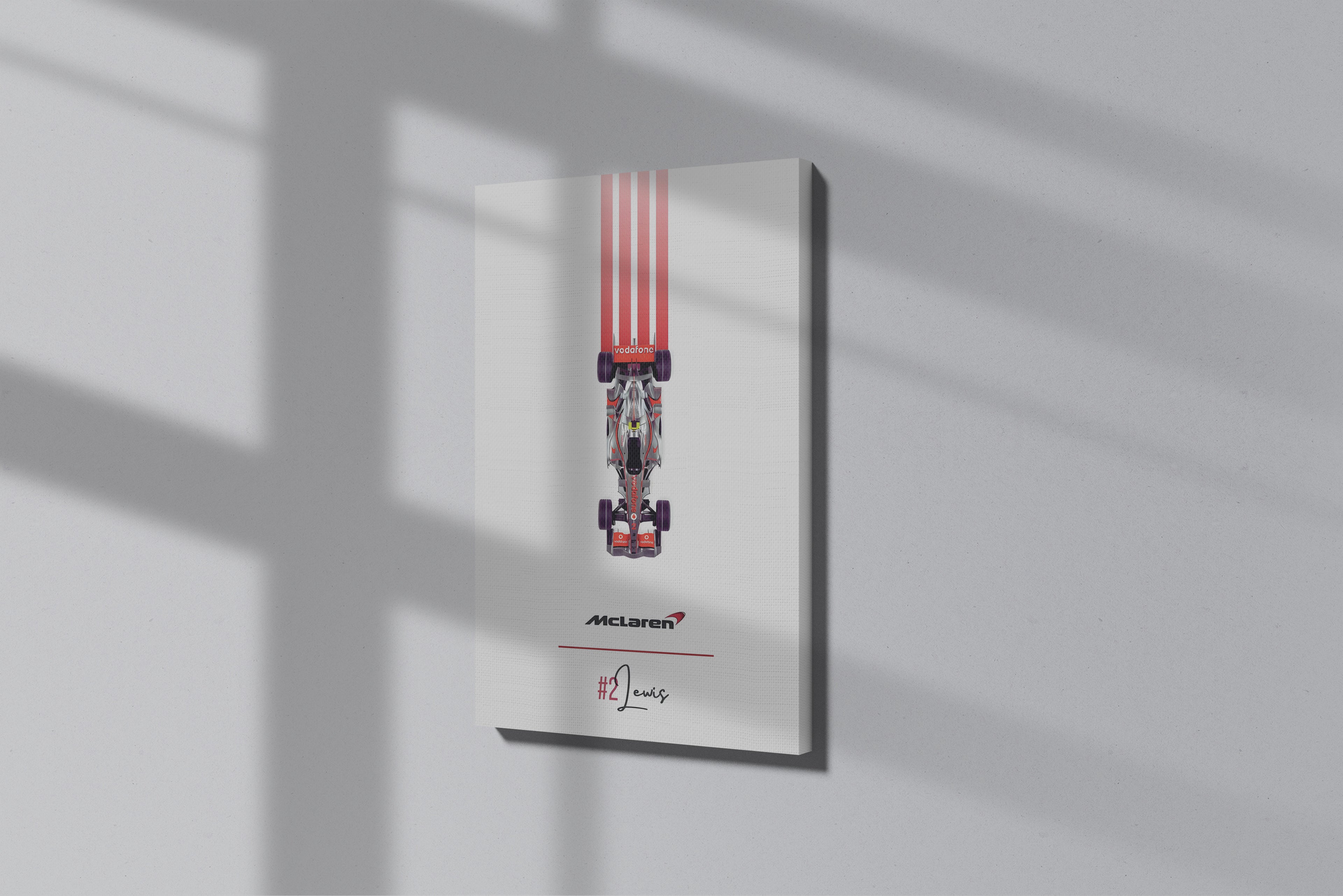 GeekCultcha McLaren Lewis Hamilton Premium Canvas Print