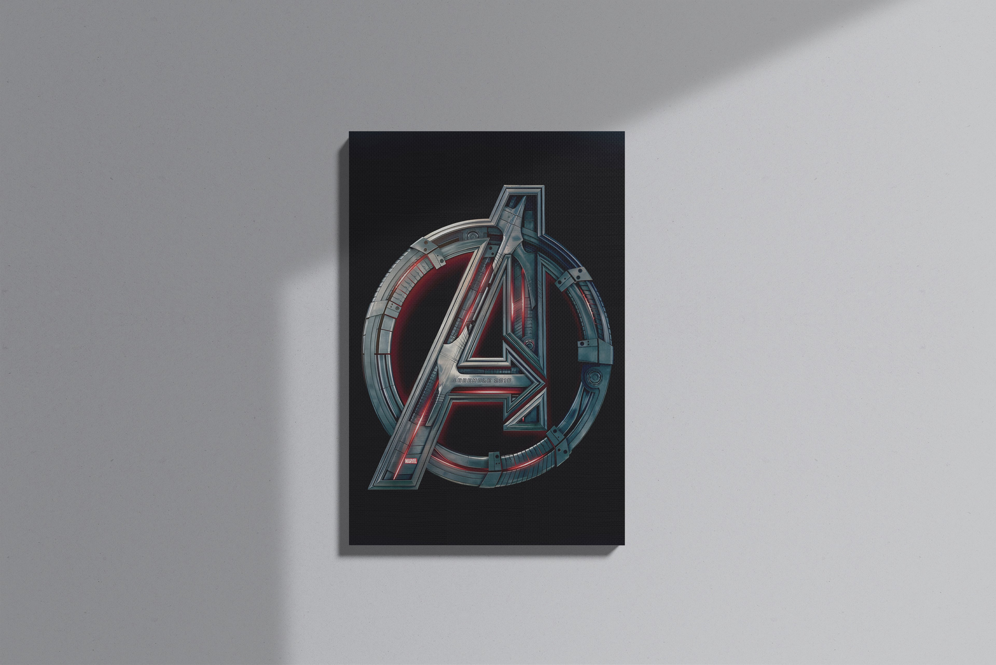 GeekCultcha Marvel Avengers Logo Premium Canvas Print