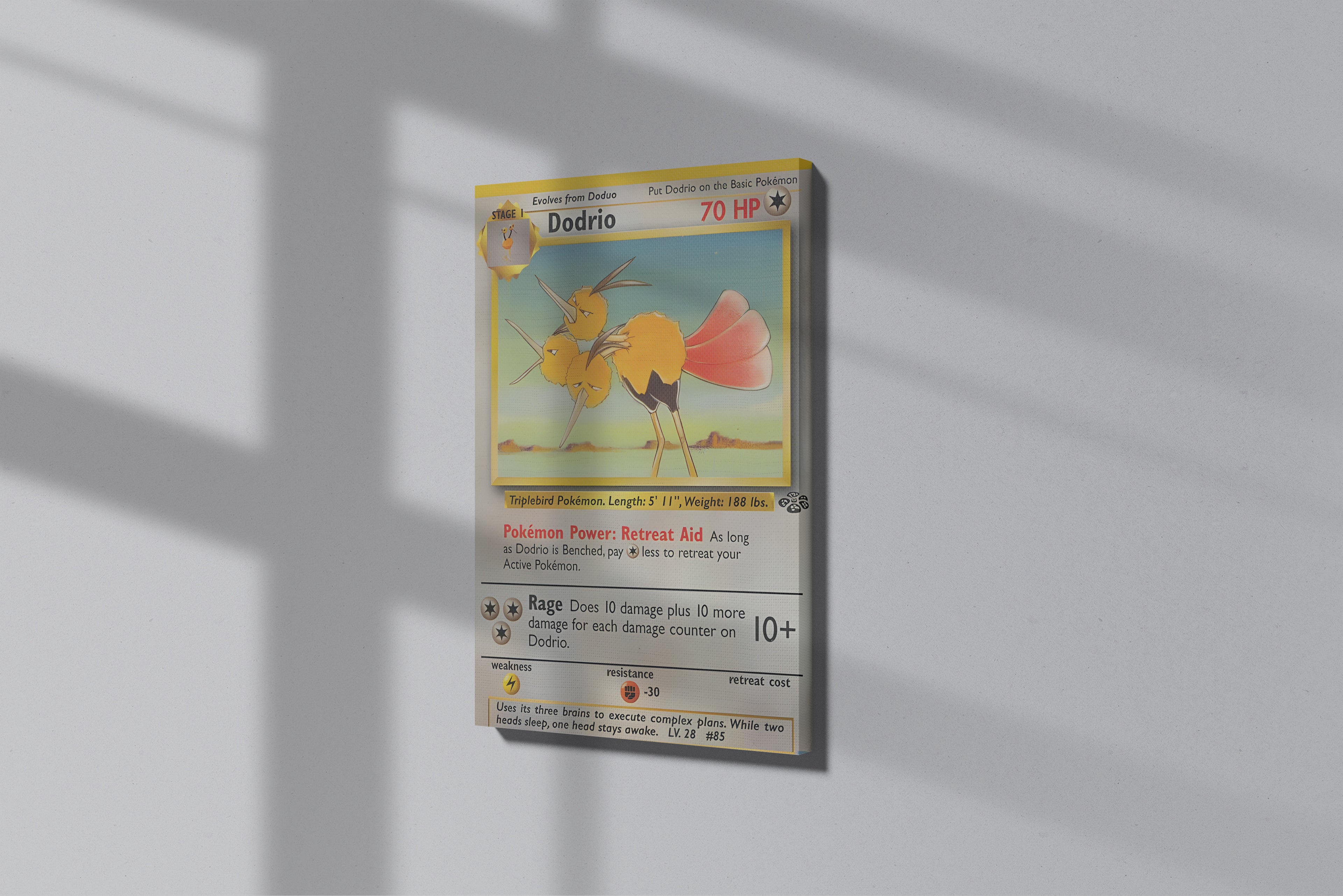 GeekCultcha Pokémon Dodrio Premium Canvas Print
