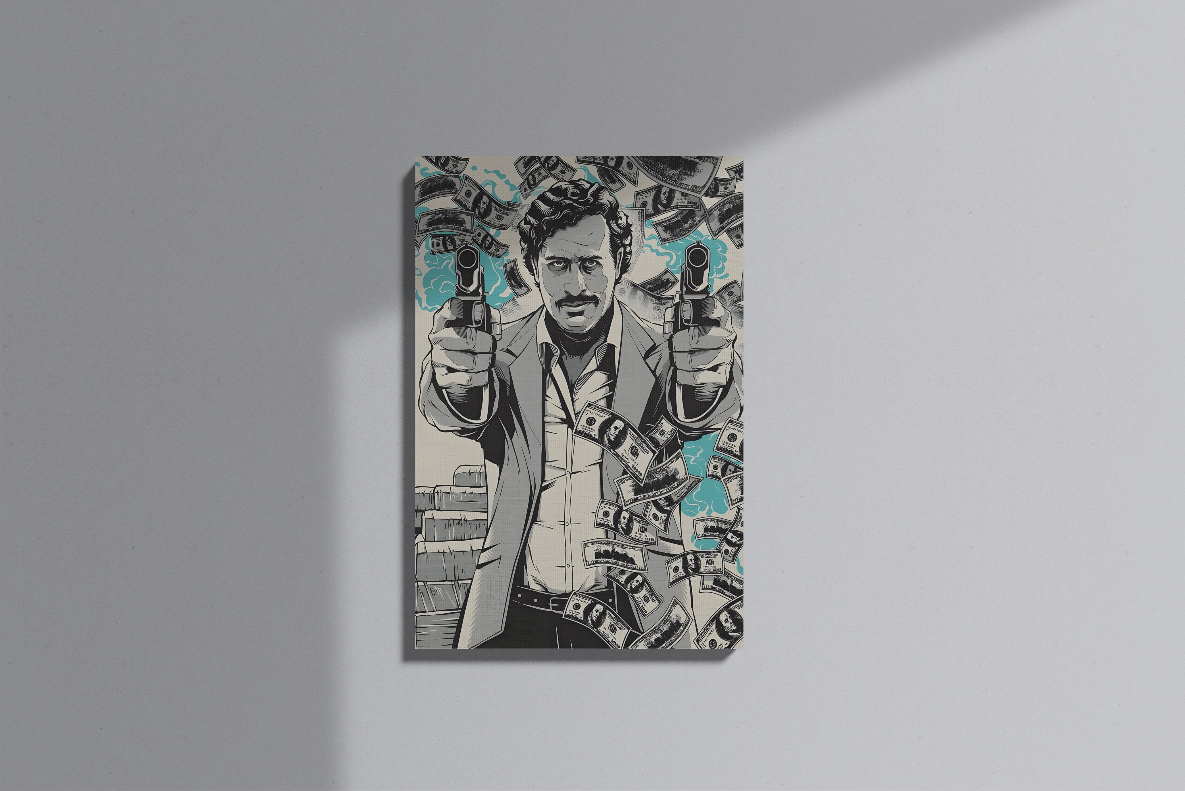 GeekCultcha Narcos Pablo Escobar Premium Canvas Print