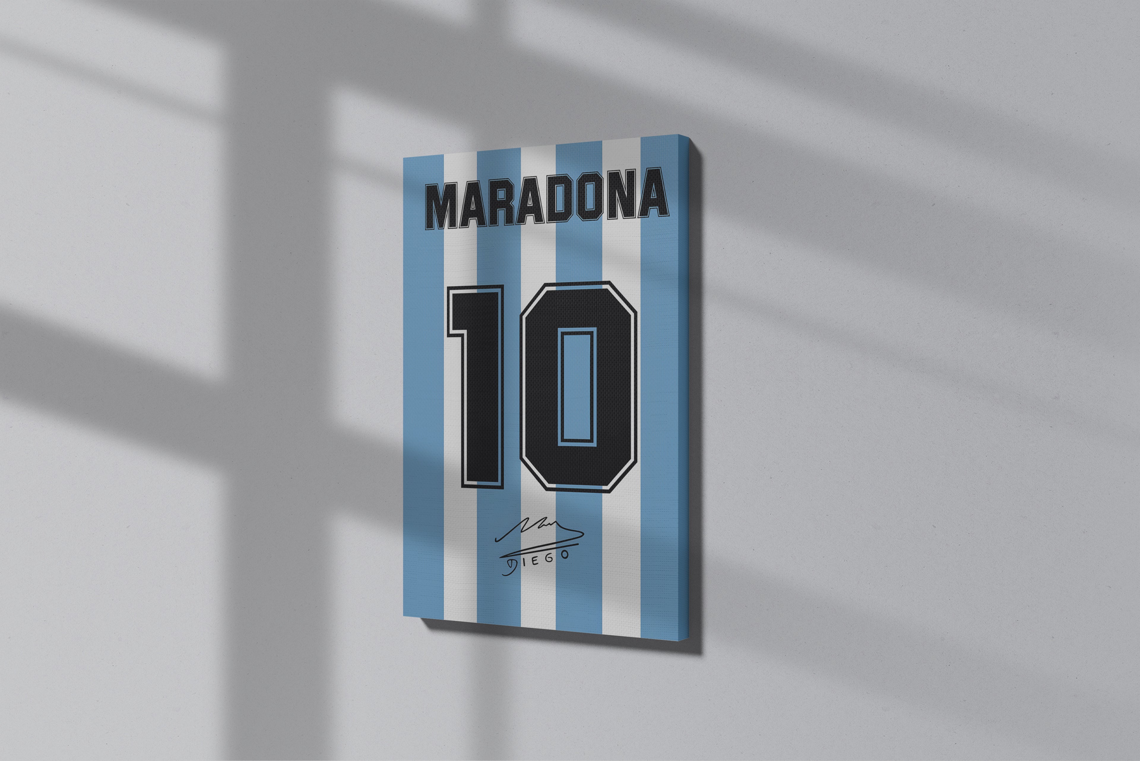 GeekCultcha Maradona Legend Number 10 Premium Canvas Painting