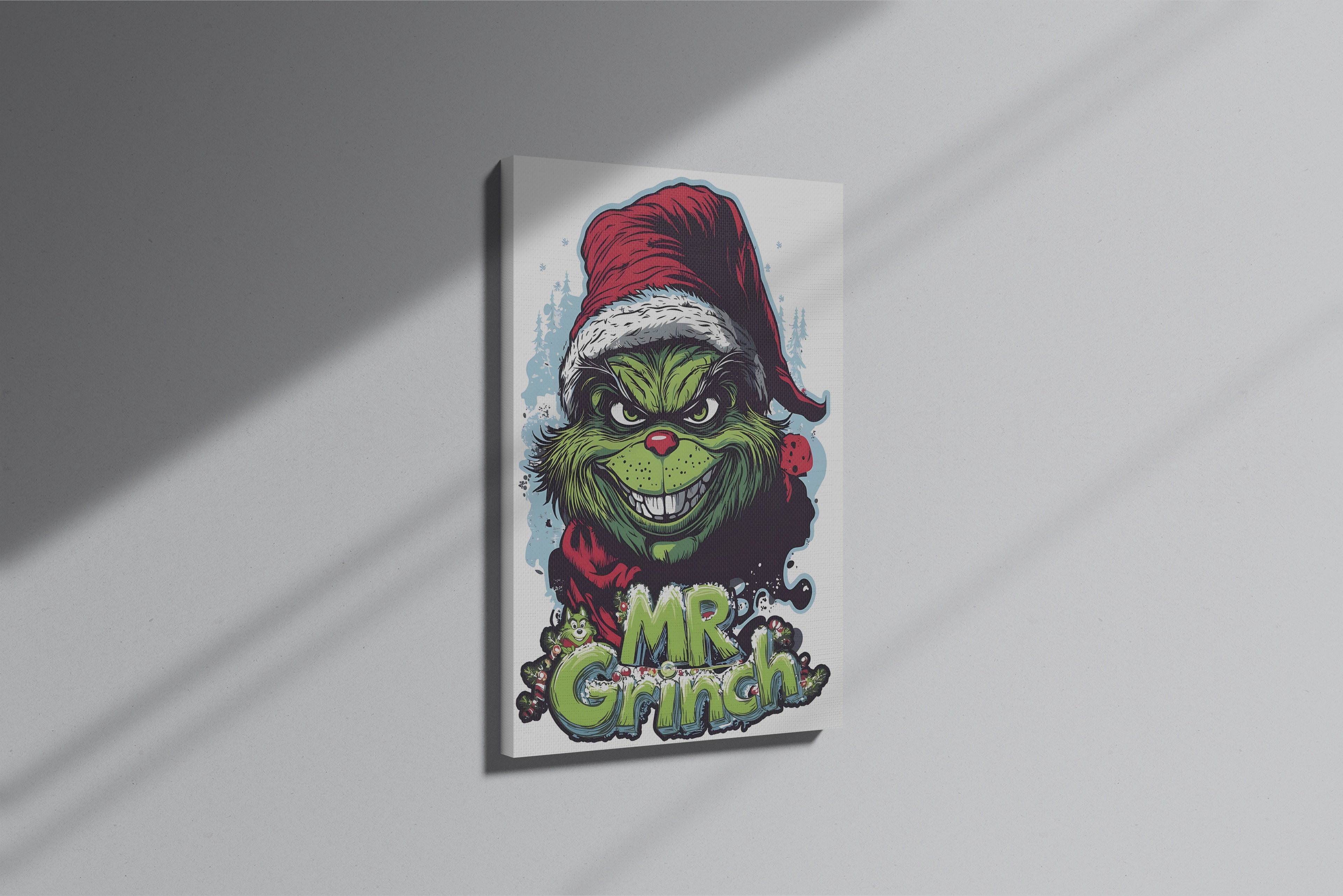GeekCultcha Dr. Seuss The Grinch Premium Canvas Print
