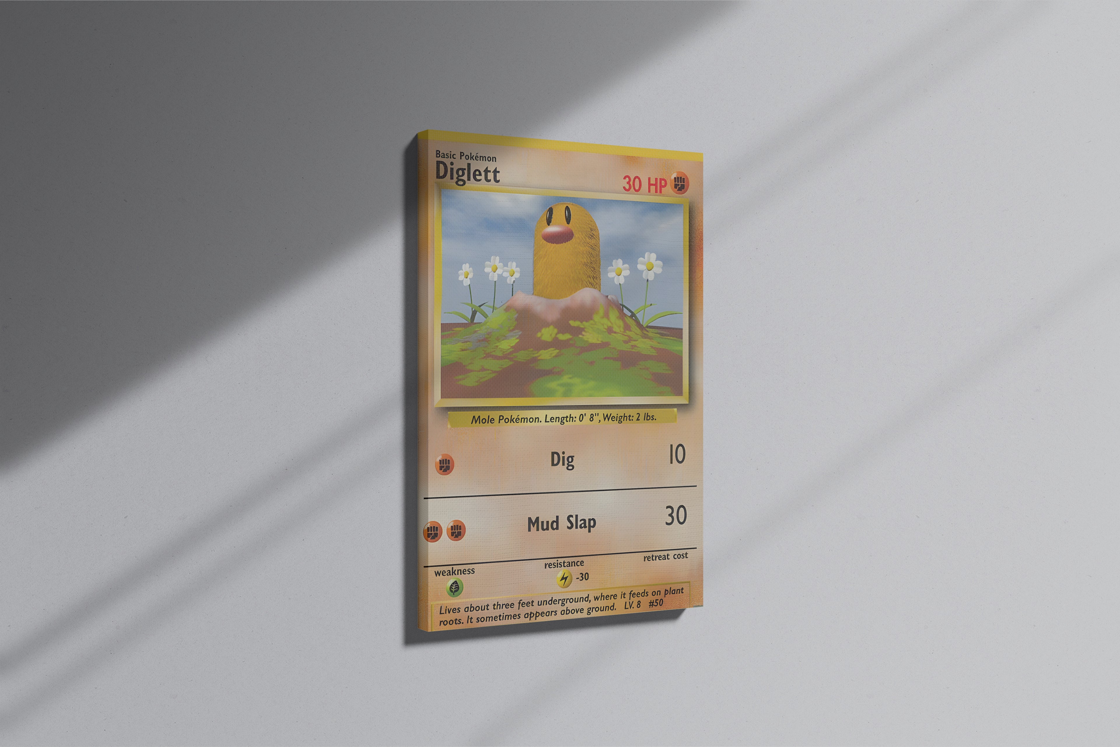 GeekCultcha Pokémon Diglett Premium Canvas Print