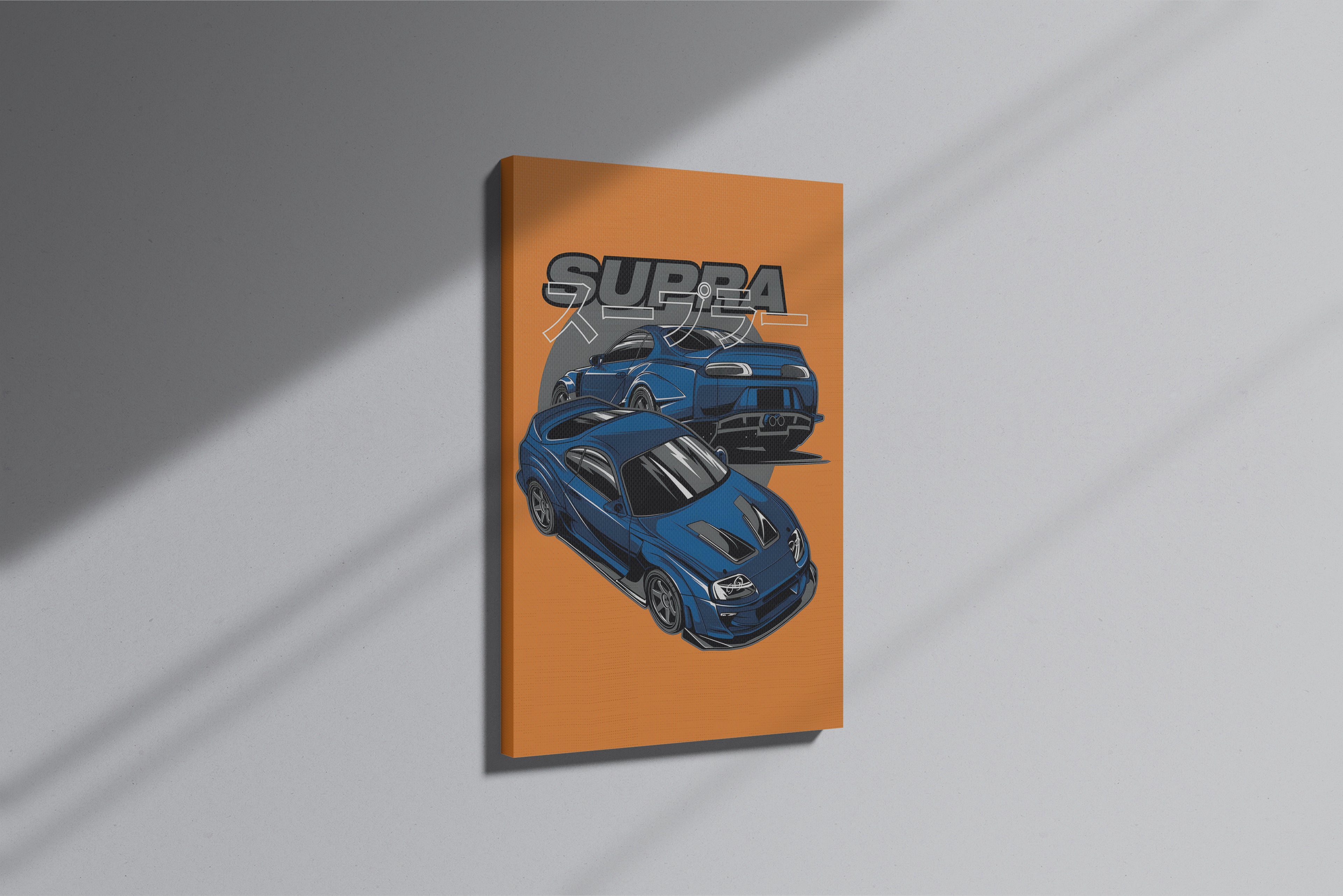 GeekCultcha Toyota Supra Car Premium Canvas Print