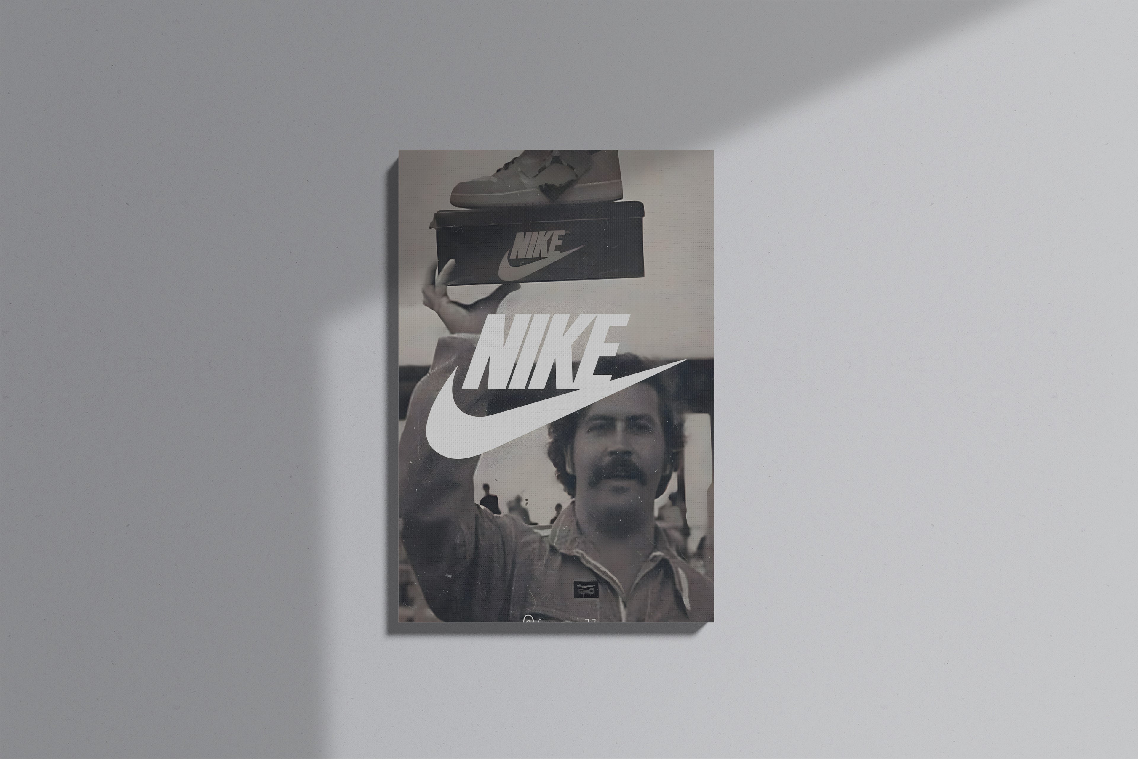 GeekCultcha Nike Retro Style Premium Canvas Print