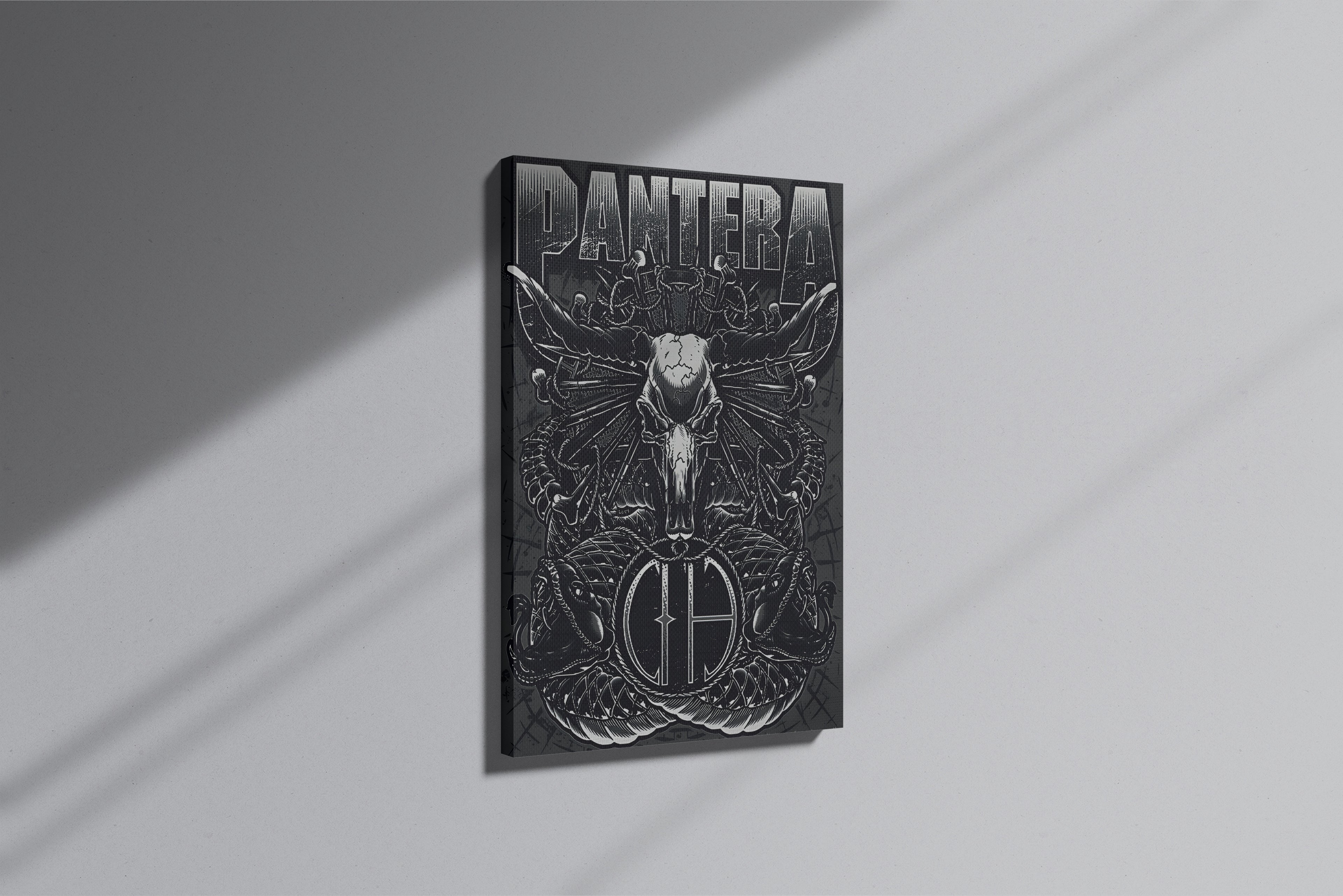 GeekCultcha Pantera Design Premium Canvas Painting