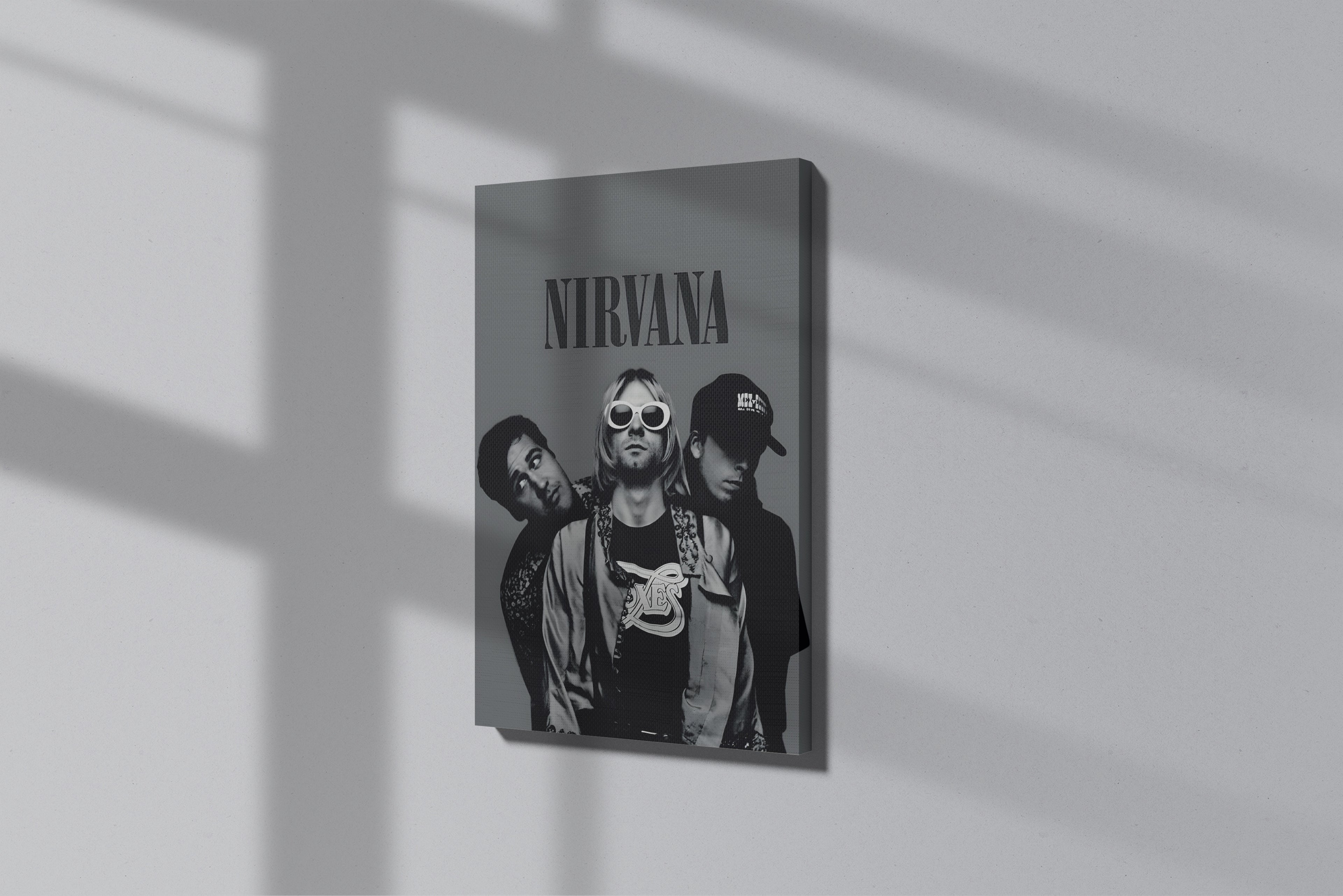 GeekCultcha Nirvana Grunge Premium Canvas Print