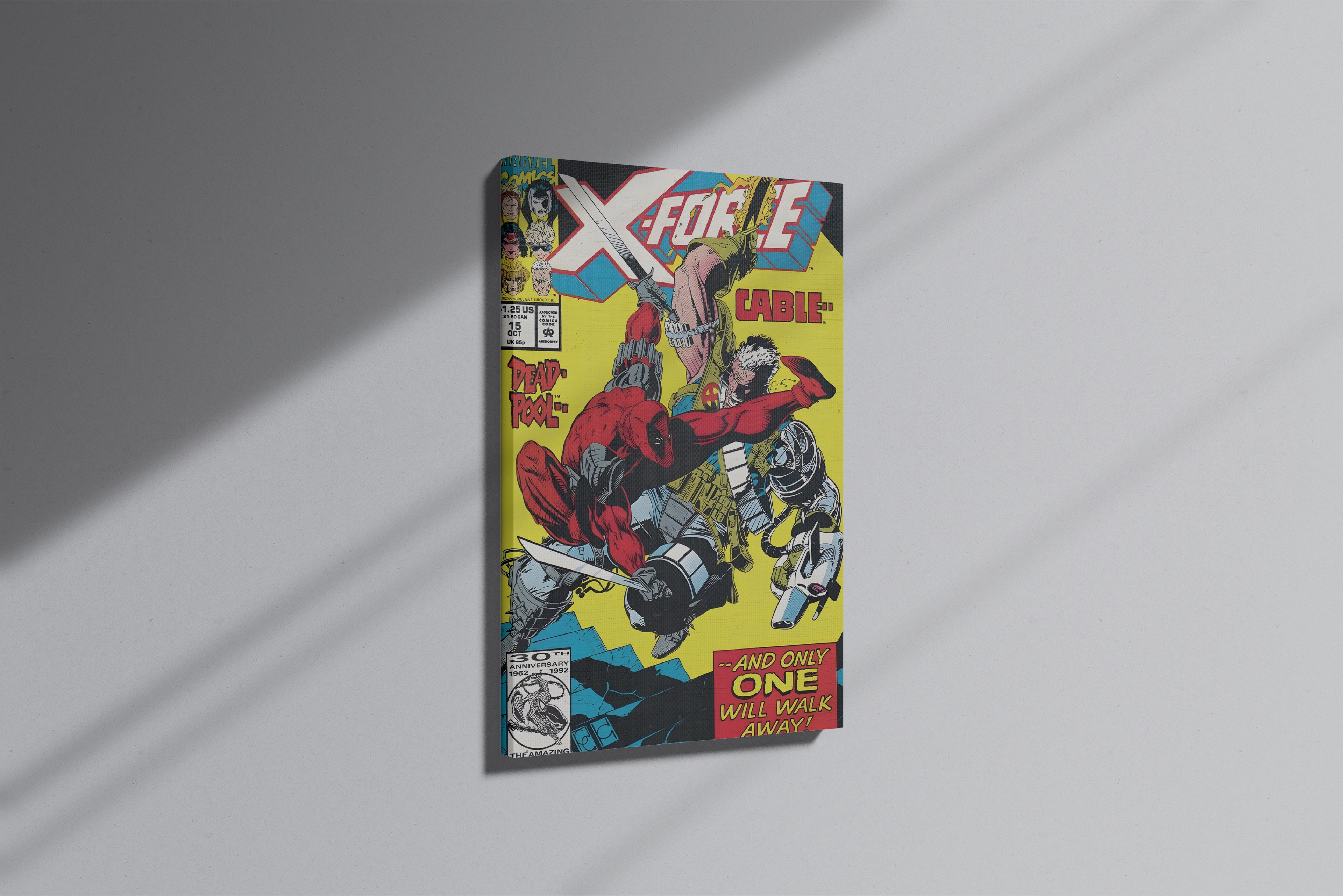 GeekCultcha Marvel X-Force Deadpool and Cable Premium Canvas Print