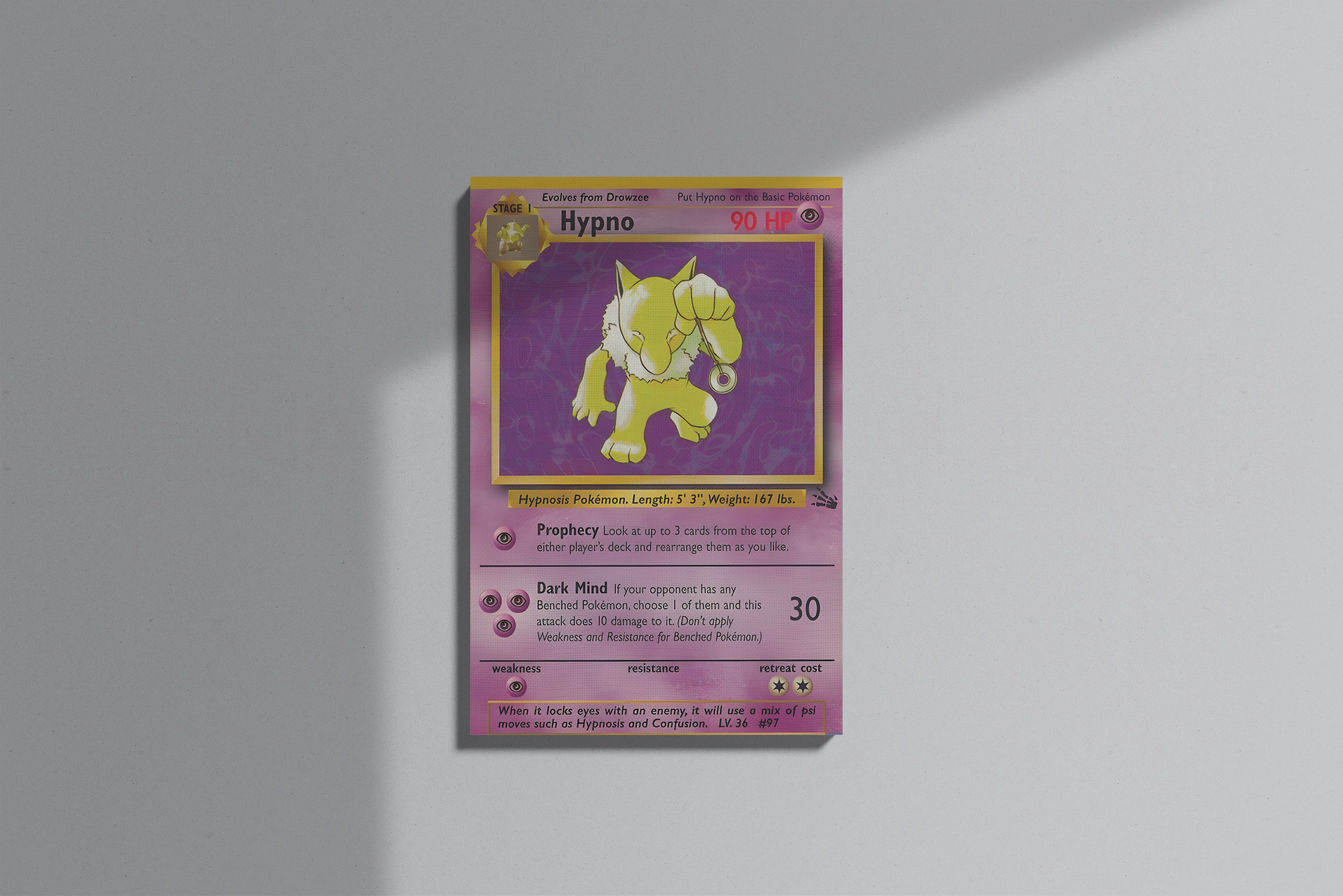 GeekCultcha Pokémon Hypno Premium Canvas Print