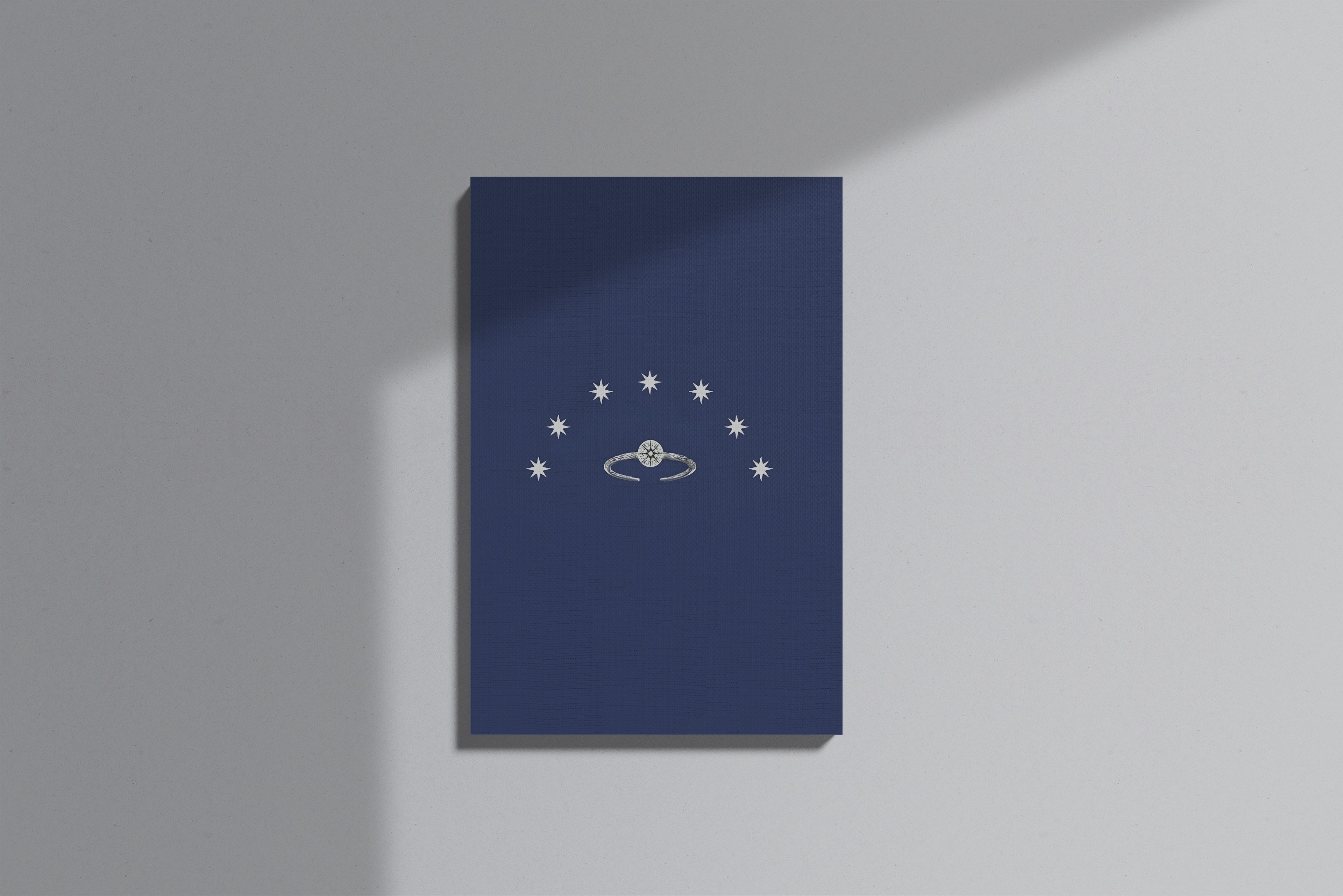 GeekCultcha Lord of the Rings Starry Ring Design Premium Canvas Painting
