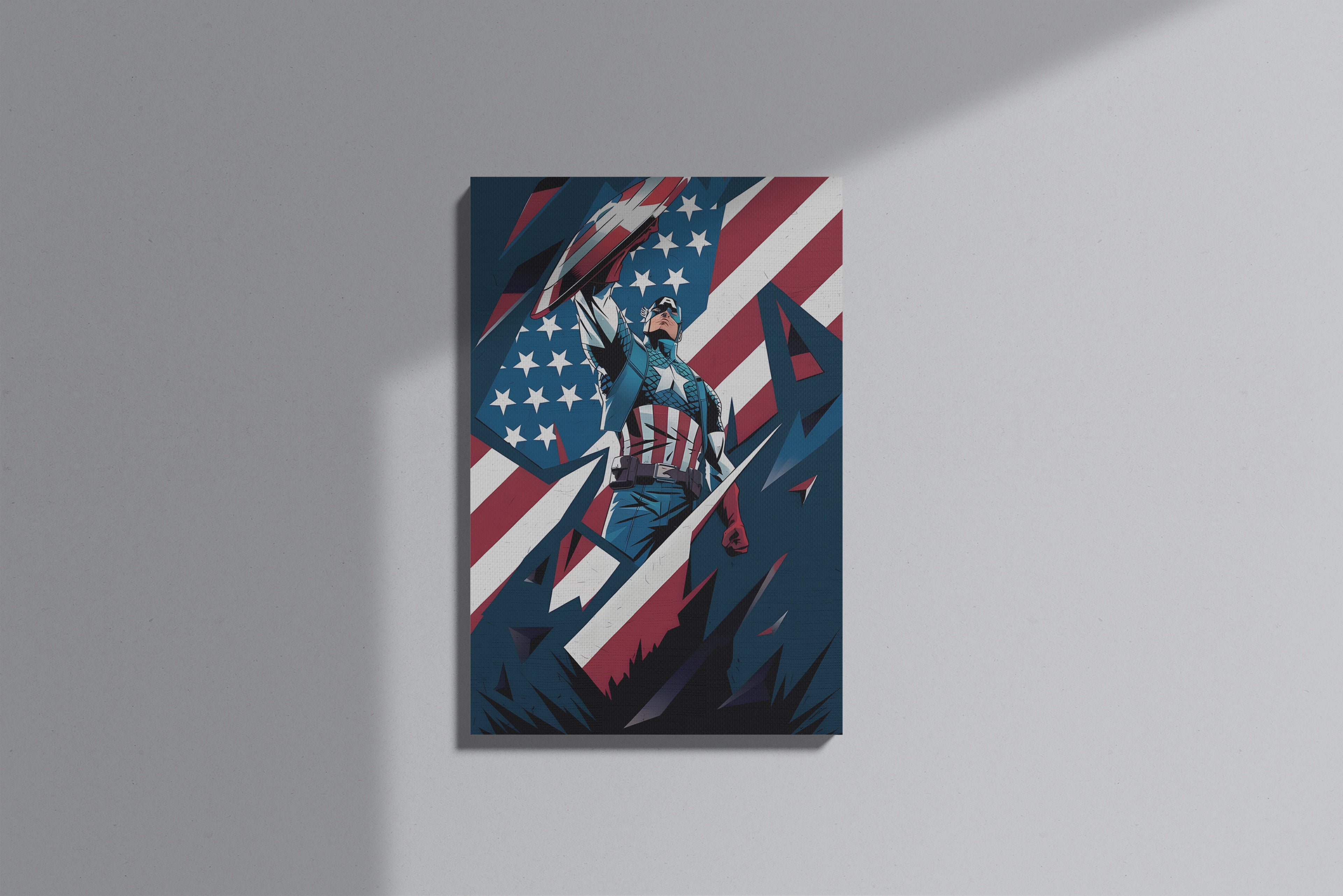 GeekCultcha Marvel Captain America Premium Canvas Print