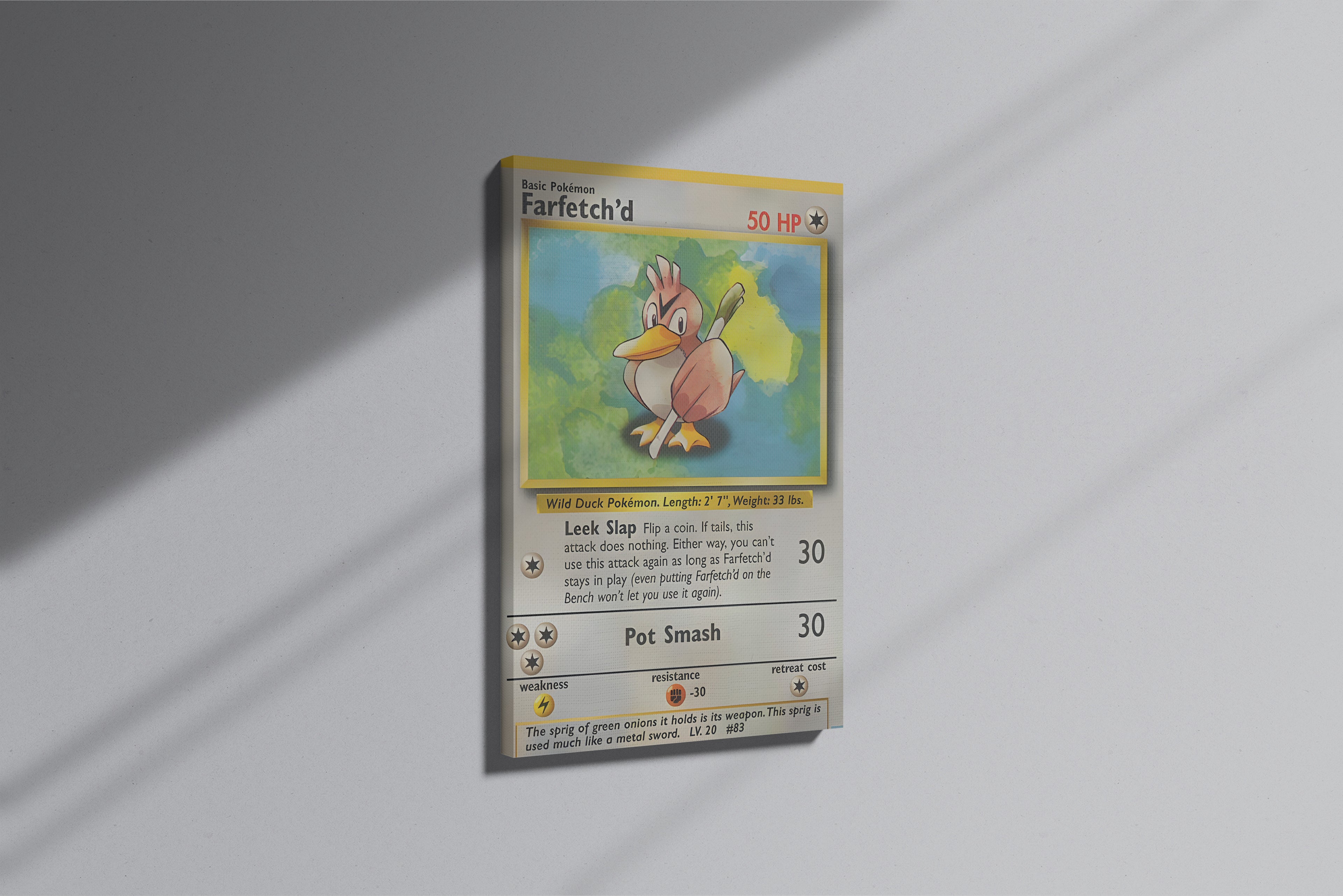 GeekCultcha Pokémon Farfetch'd Premium Canvas Print