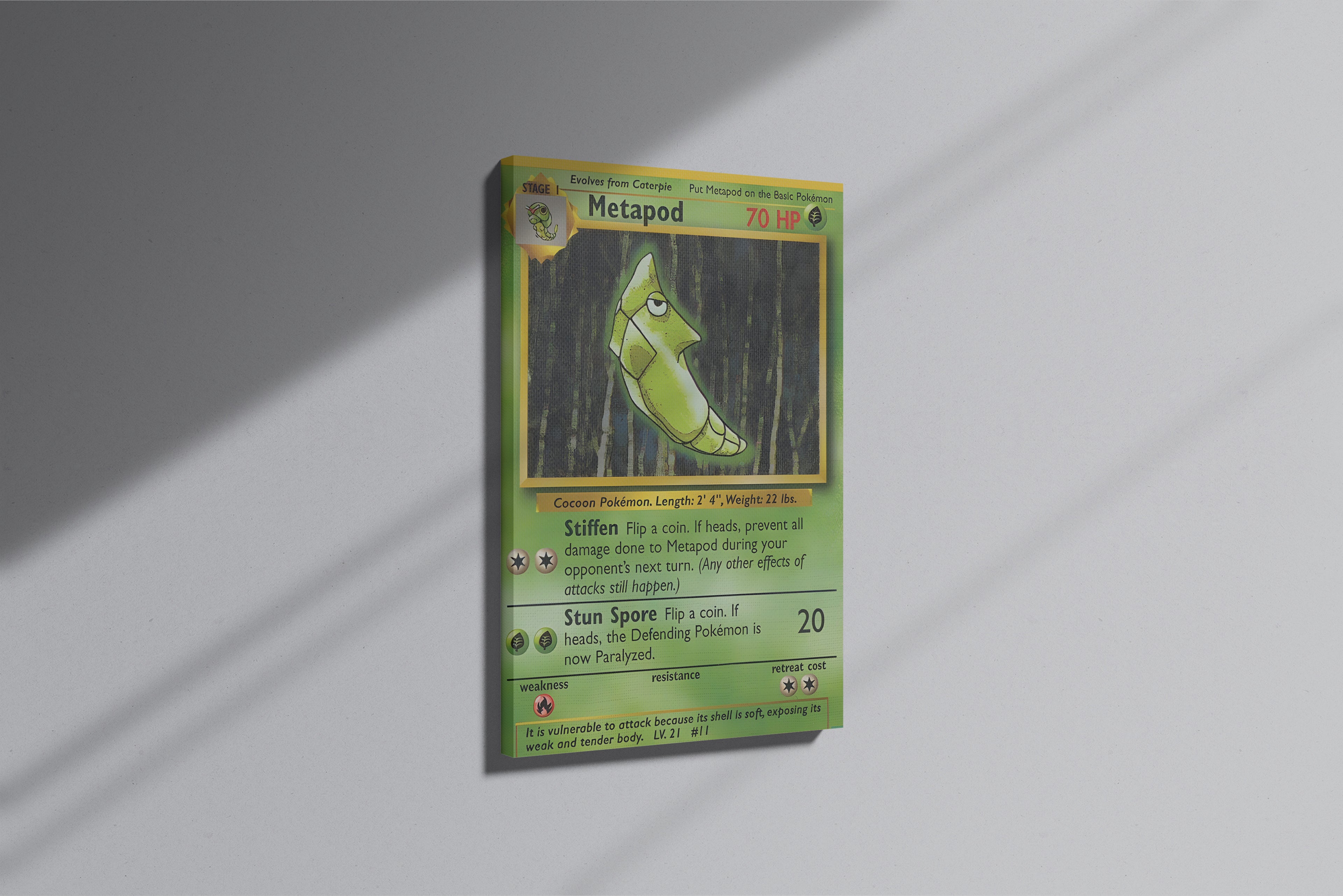 GeekCultcha Pokémon Metapod Premium Canvas Print