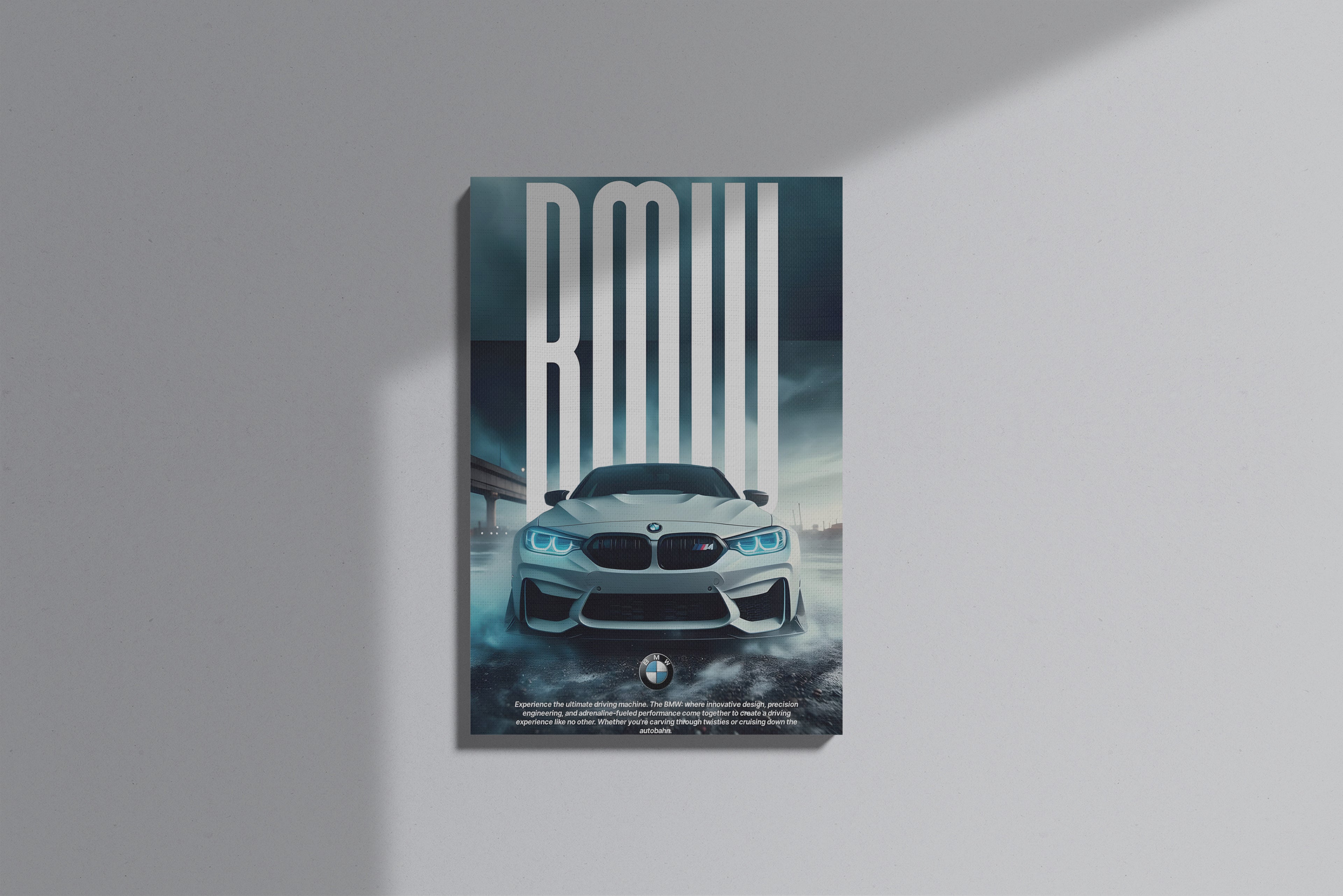 GeekCultcha BMW Dynamic Car Premium Canvas Print