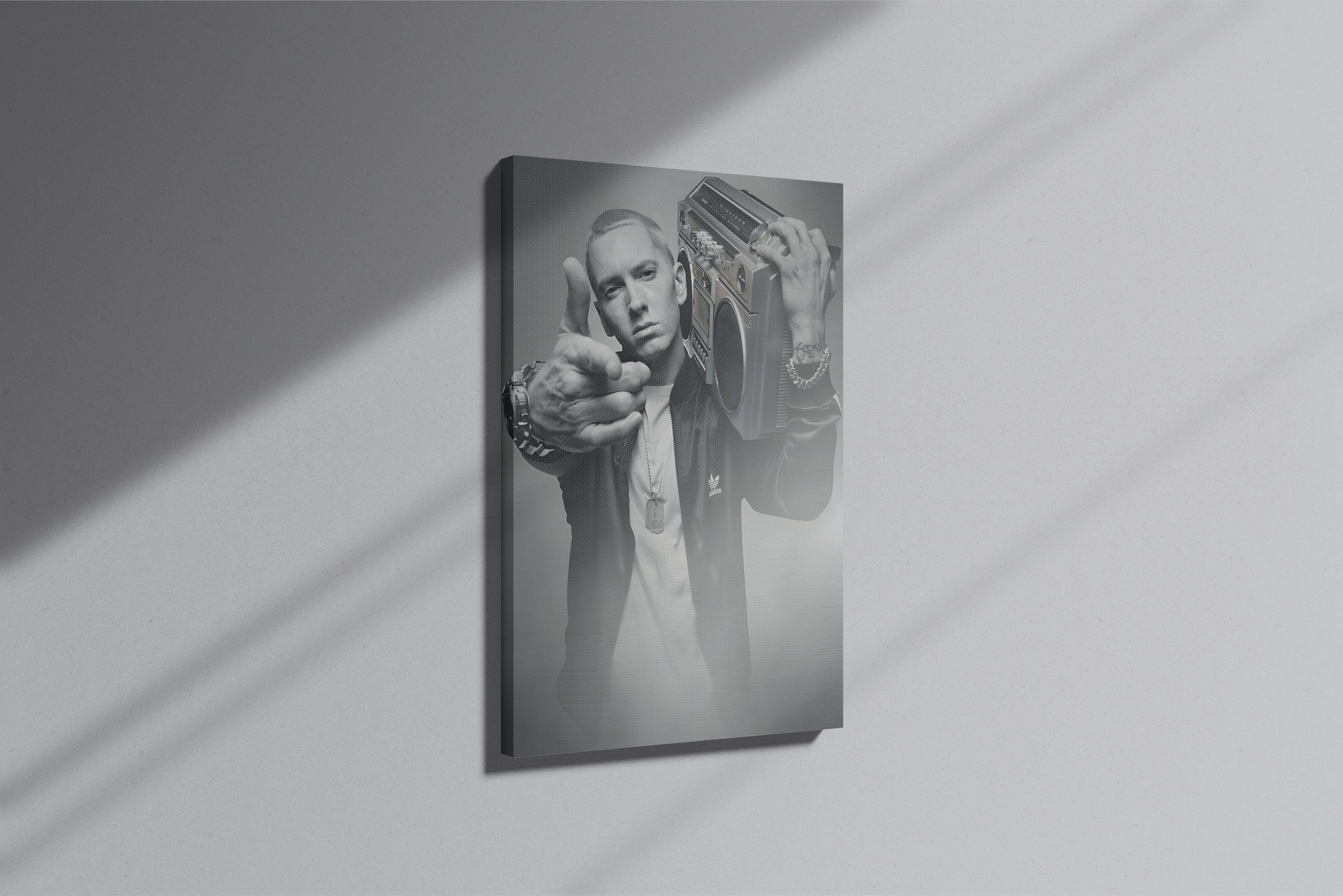 Rap Art Eminem Themed Premium Canvas Painting