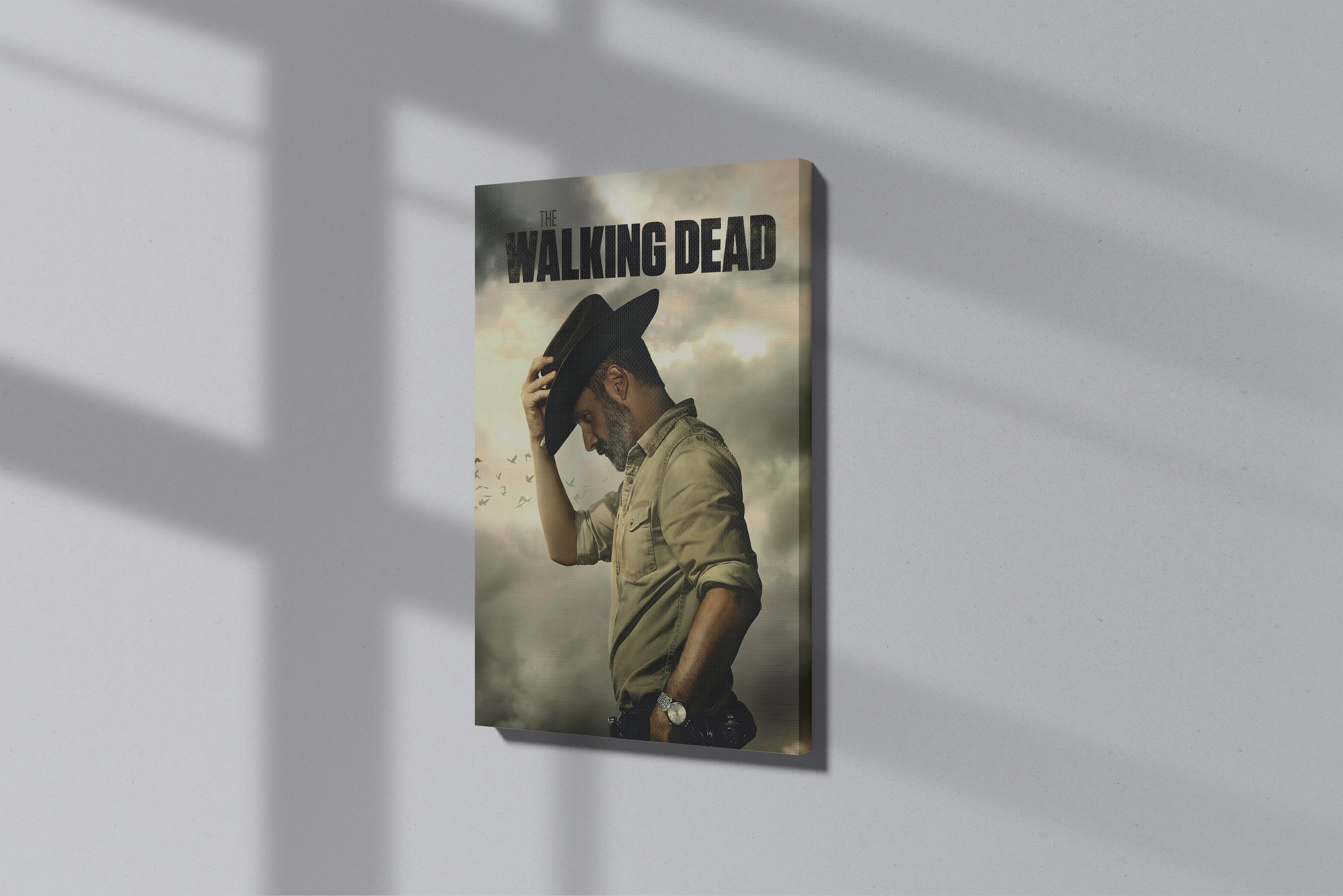 GeekCultcha The Walking Dead Rick Grimes Premium Canvas Print