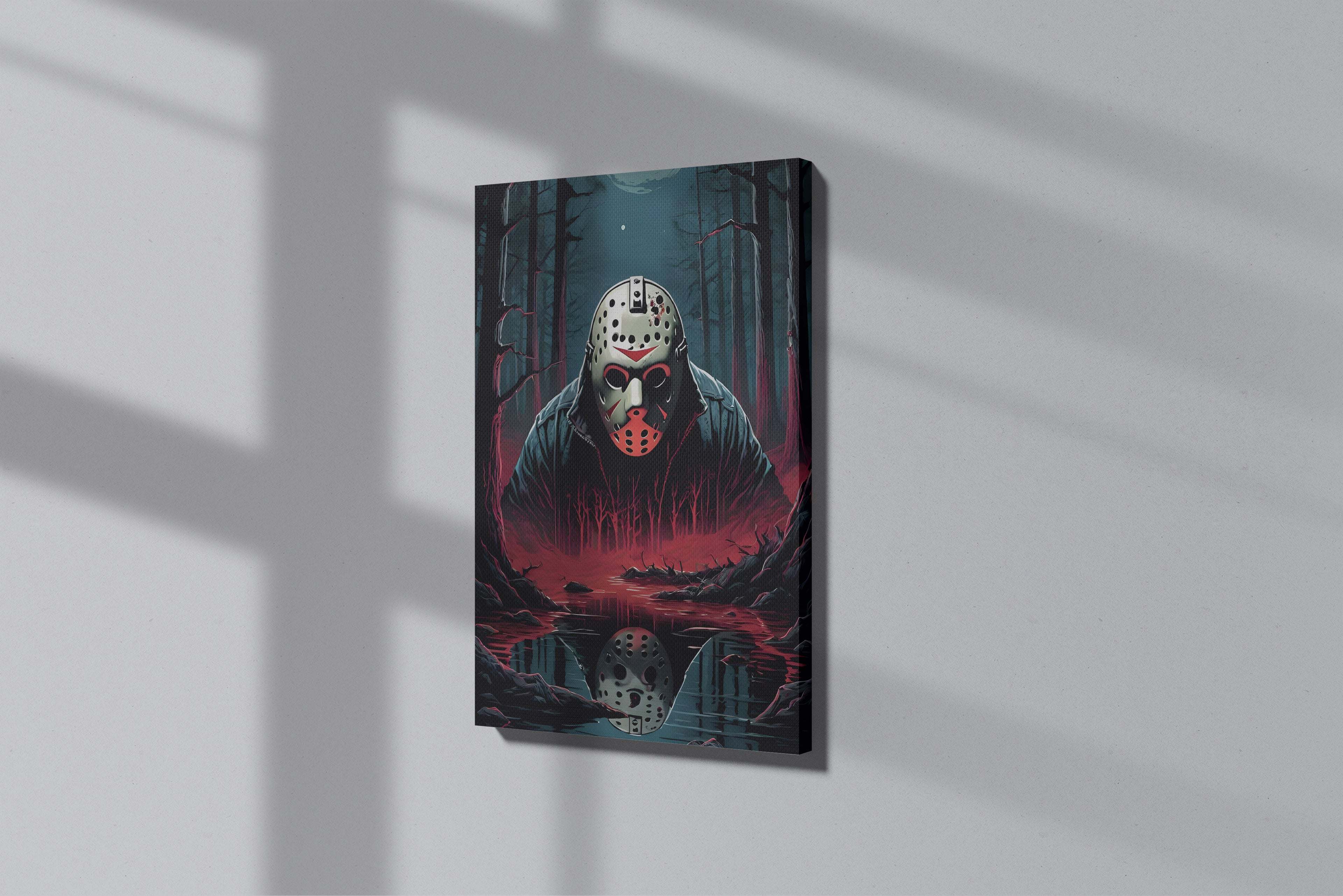 GeekCultcha Friday the 13th Jason Voorhees Premium Canvas Print