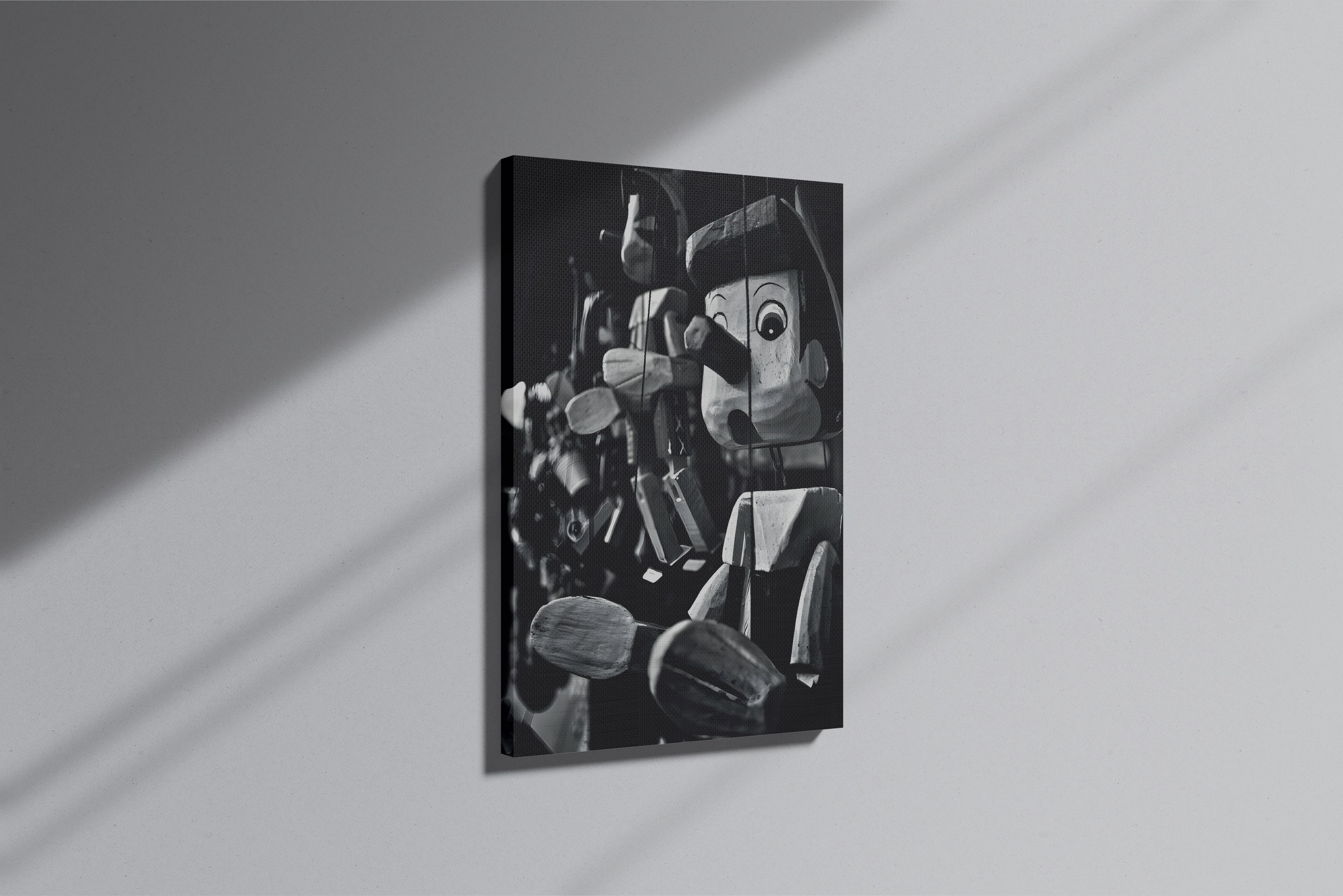 GeekCultcha Pinocchio Themed Premium Canvas Print
