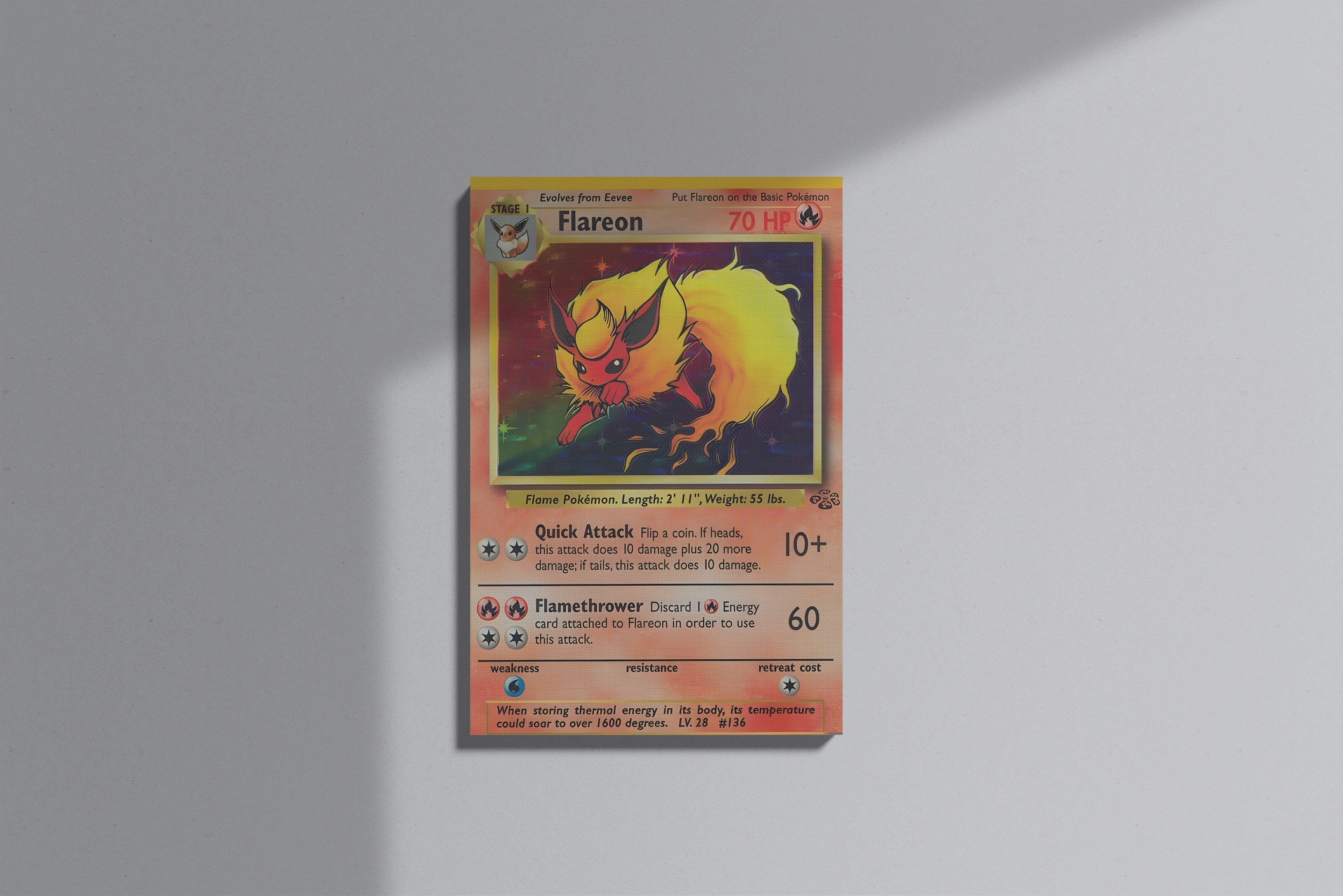 GeekCultcha Pokémon Flareon Premium Canvas Print