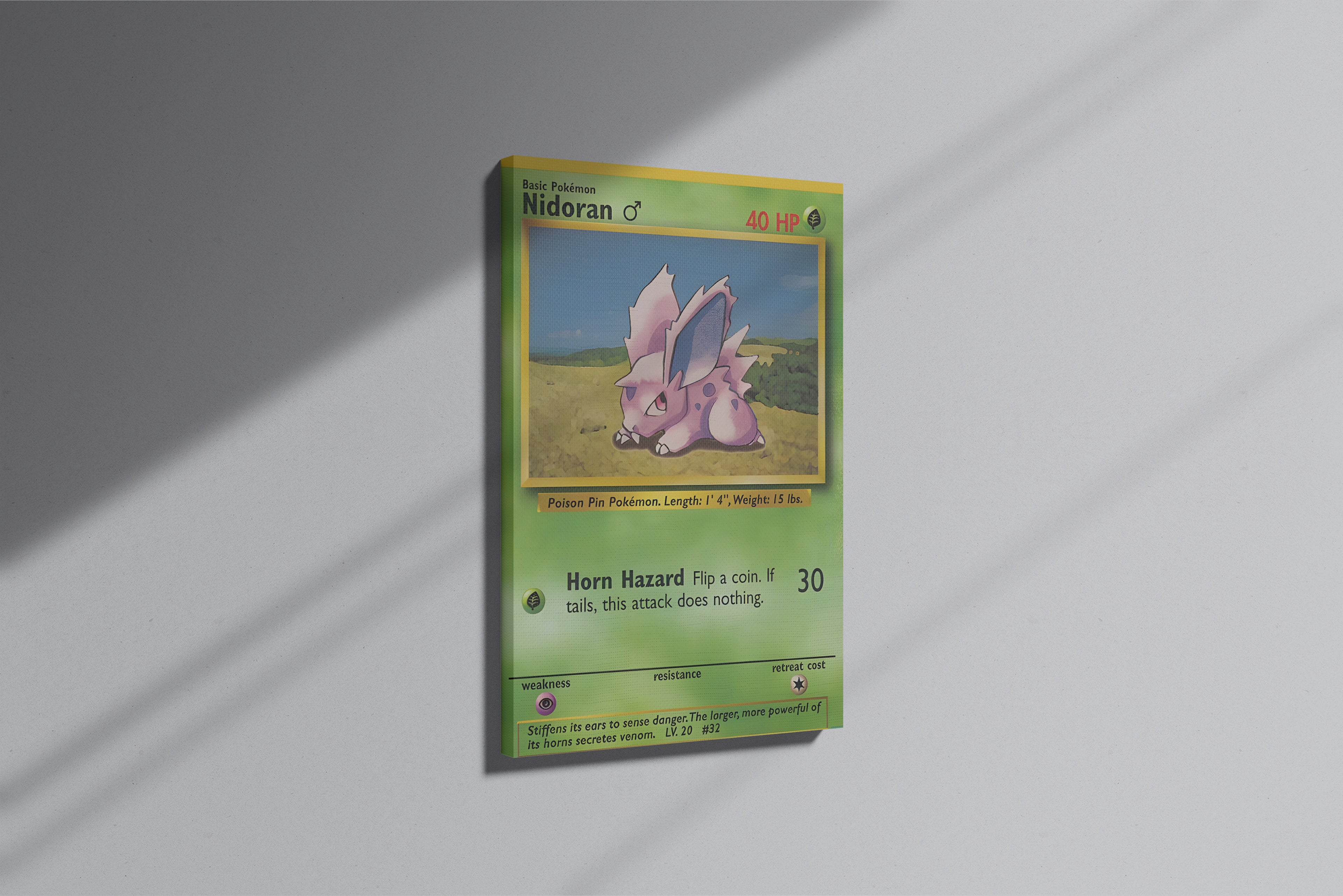 GeekCultcha Pokémon Nidoran Premium Canvas Print