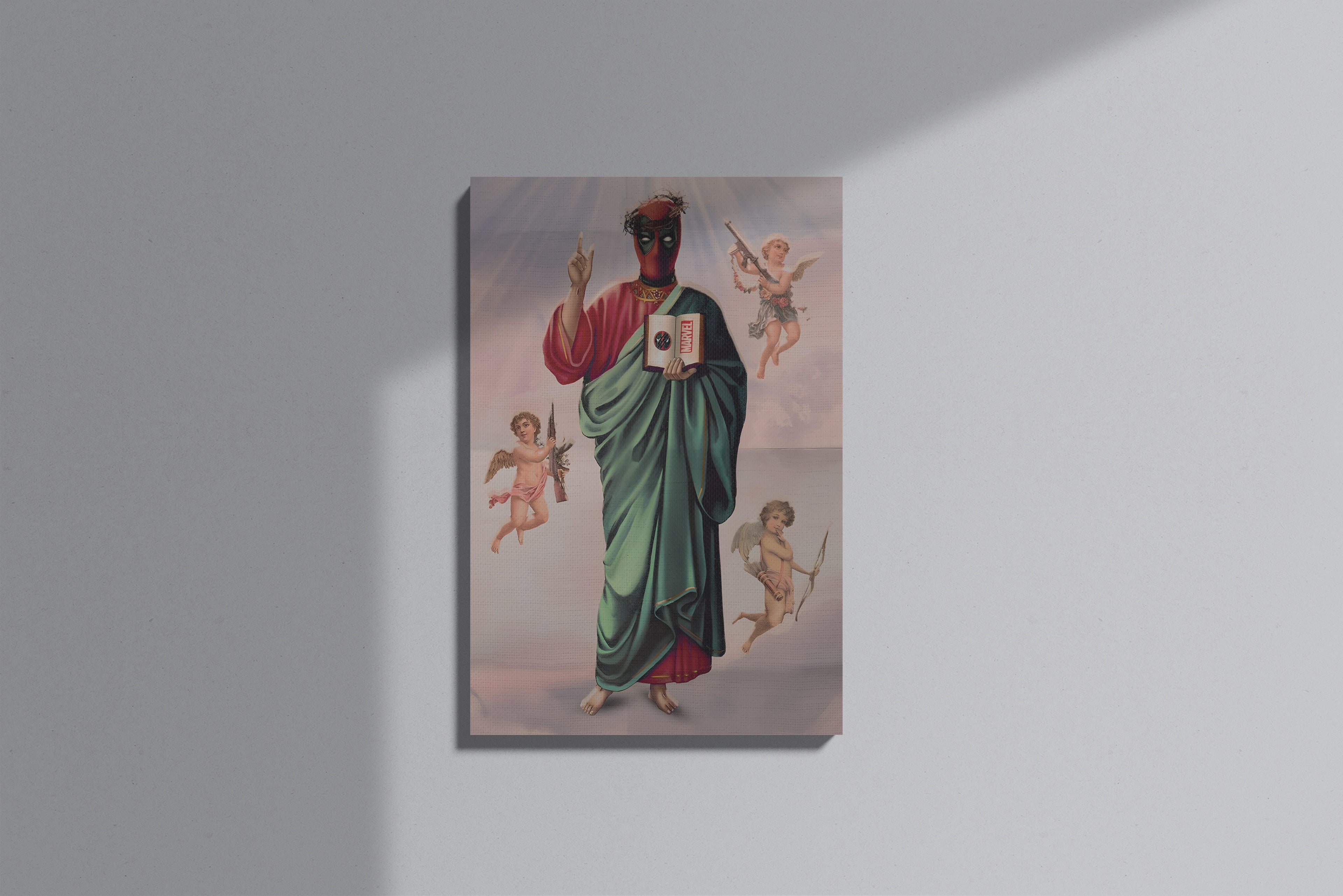 GeekCultcha Marvel Deadpool Artistic Premium Canvas Painting