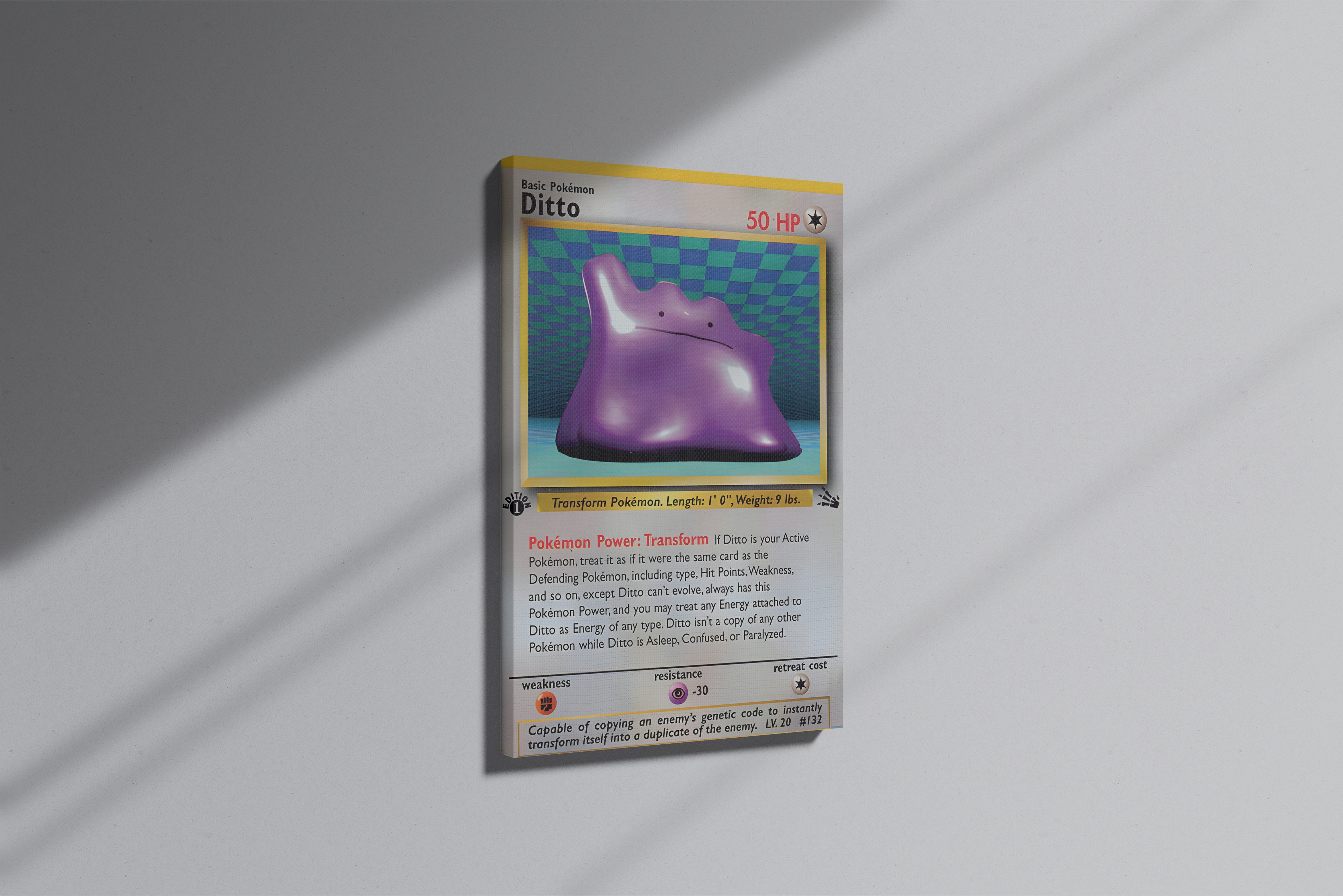 GeekCultcha Pokémon Ditto Premium Canvas Print