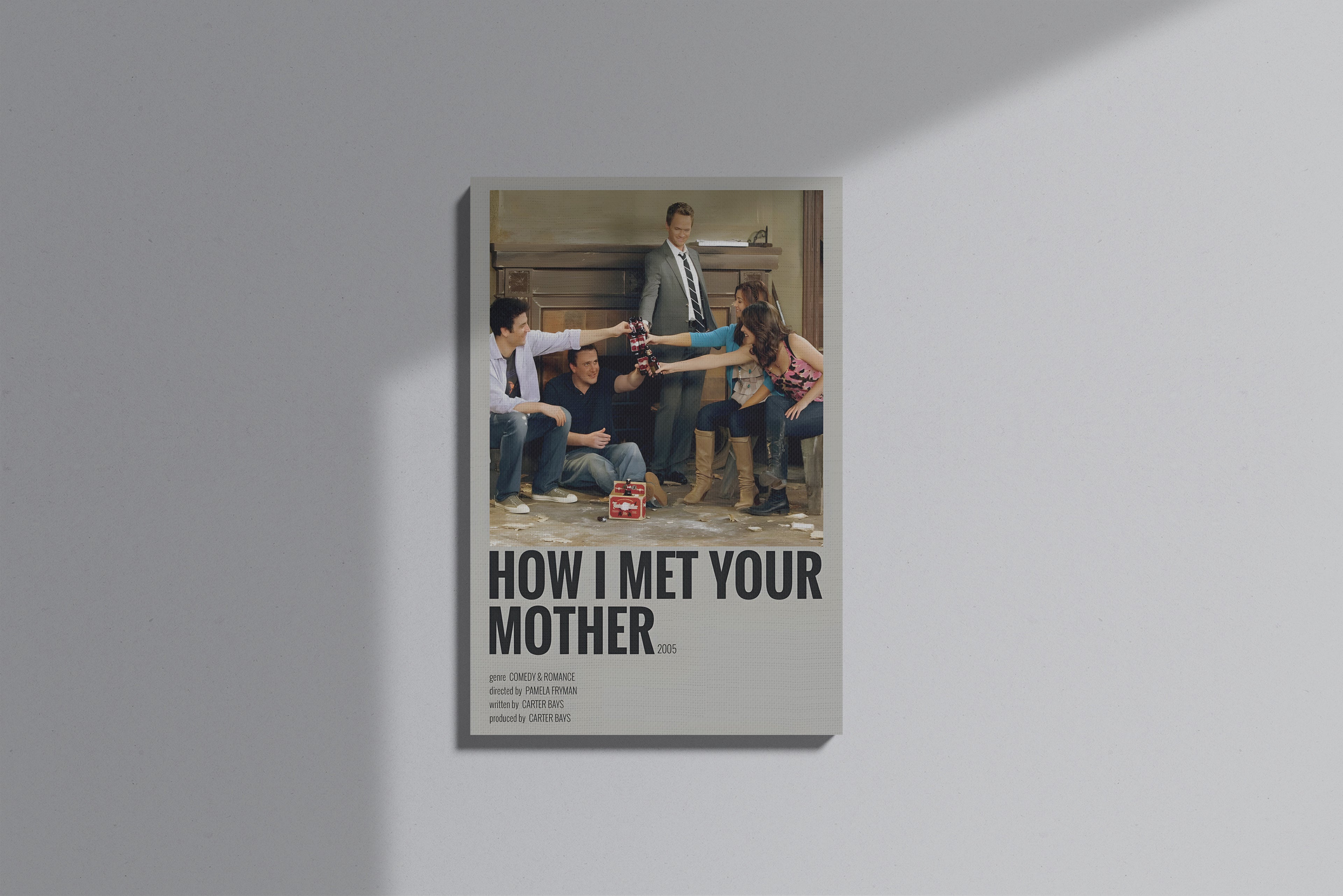 GeekCultcha How I Met Your Mother TV Series Premium Canvas Print