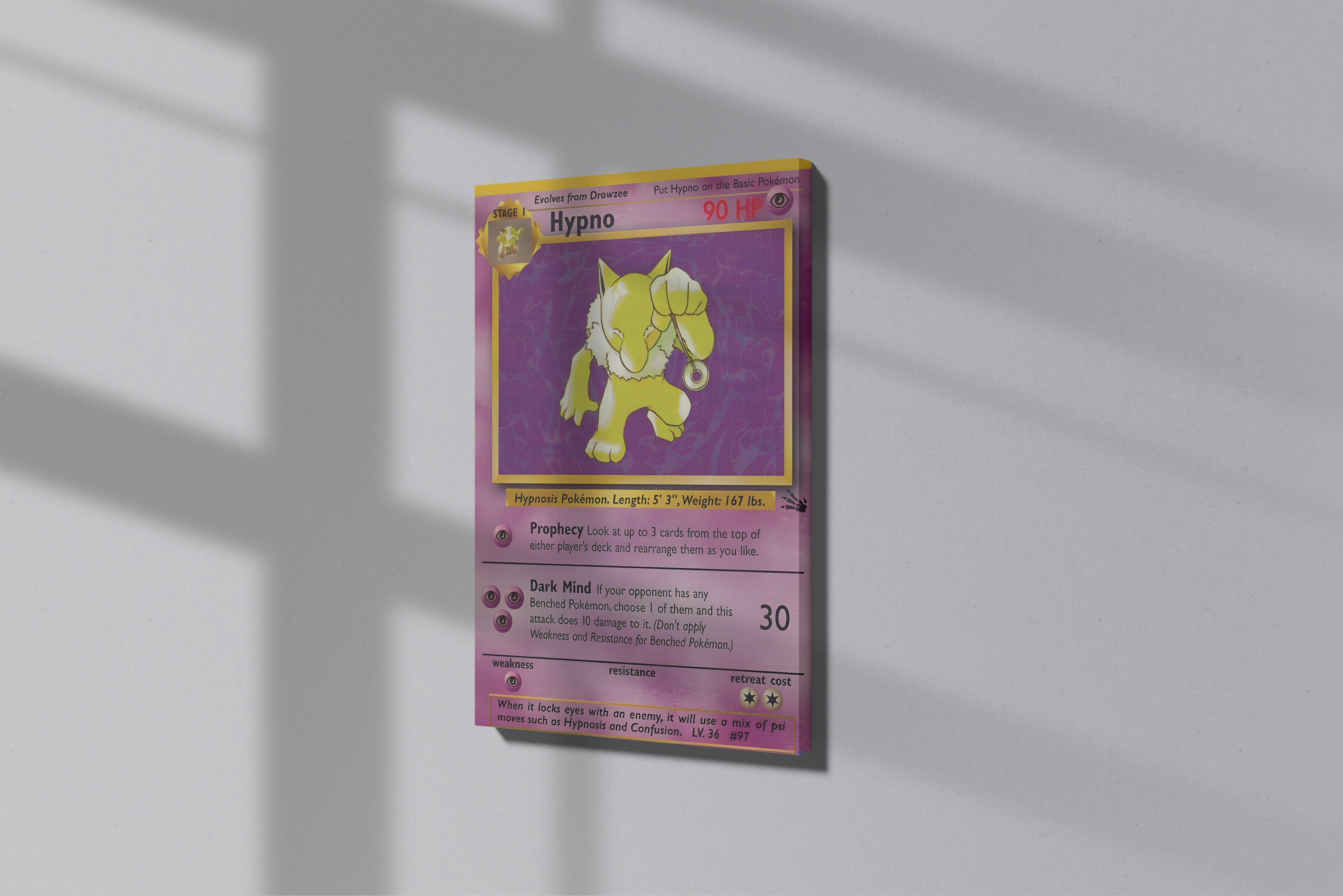 GeekCultcha Pokémon Hypno Premium Canvas Print